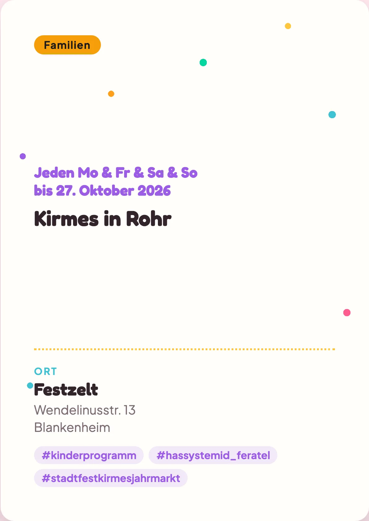 Veranstaltungsflyer