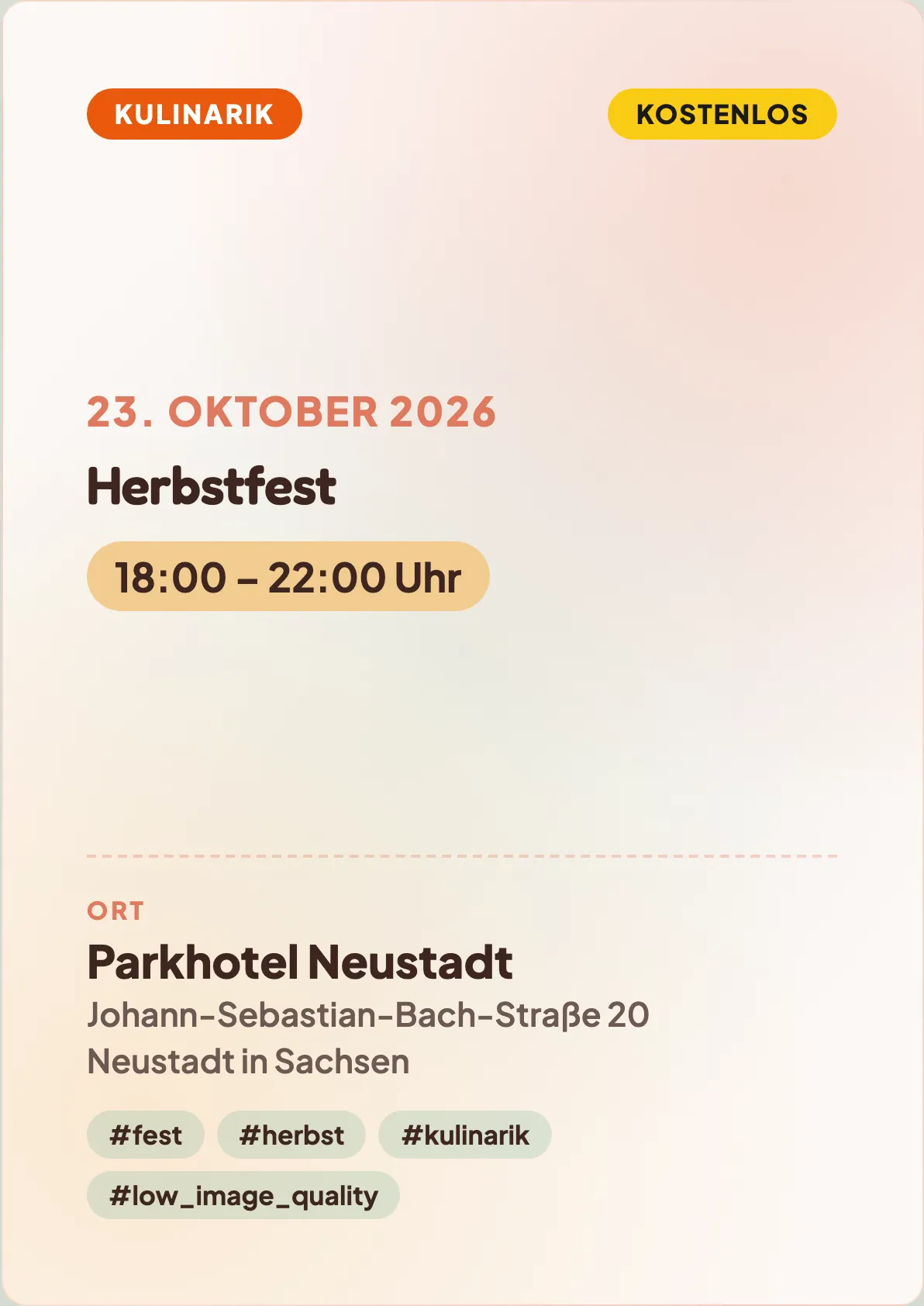 Veranstaltungsflyer