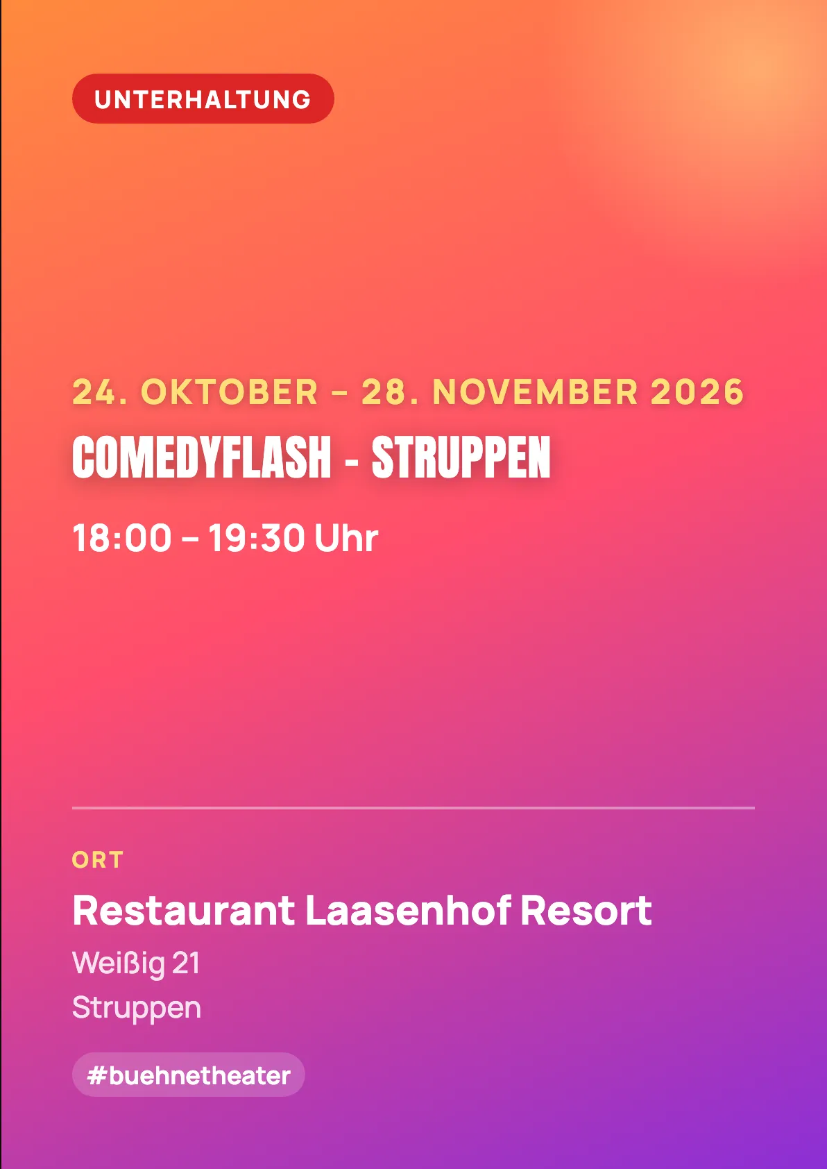 Veranstaltungsflyer