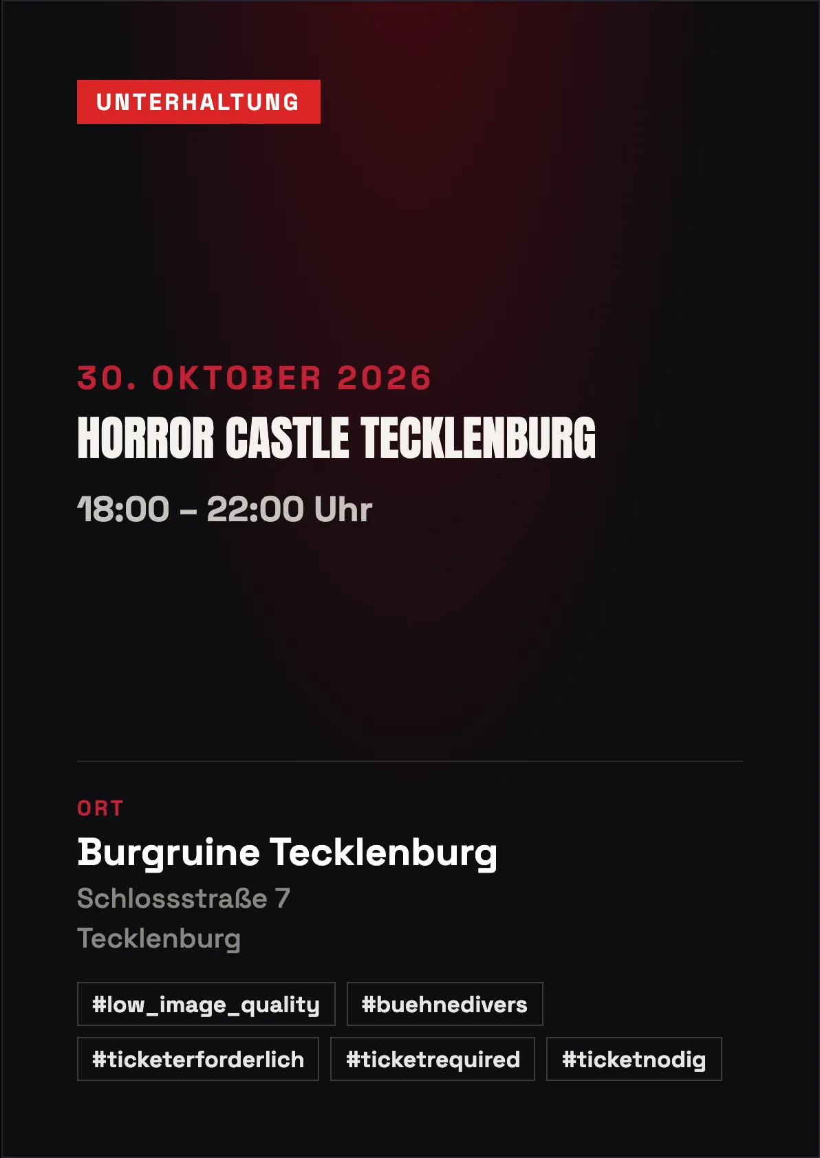 Veranstaltungsflyer