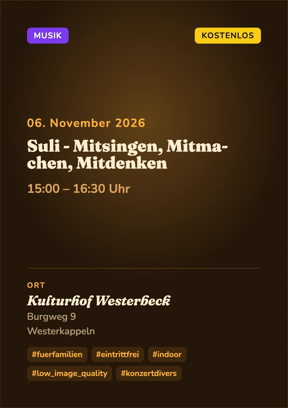 Veranstaltungsflyer