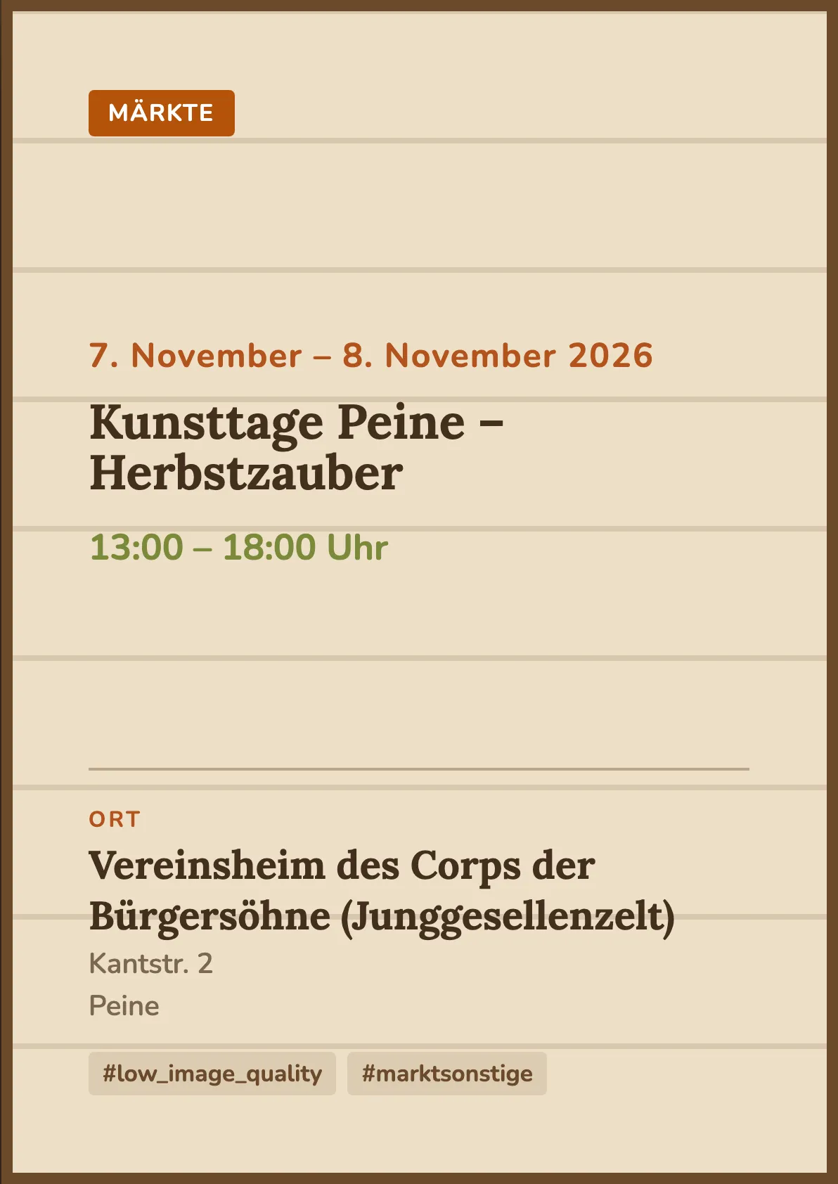 Veranstaltungsflyer