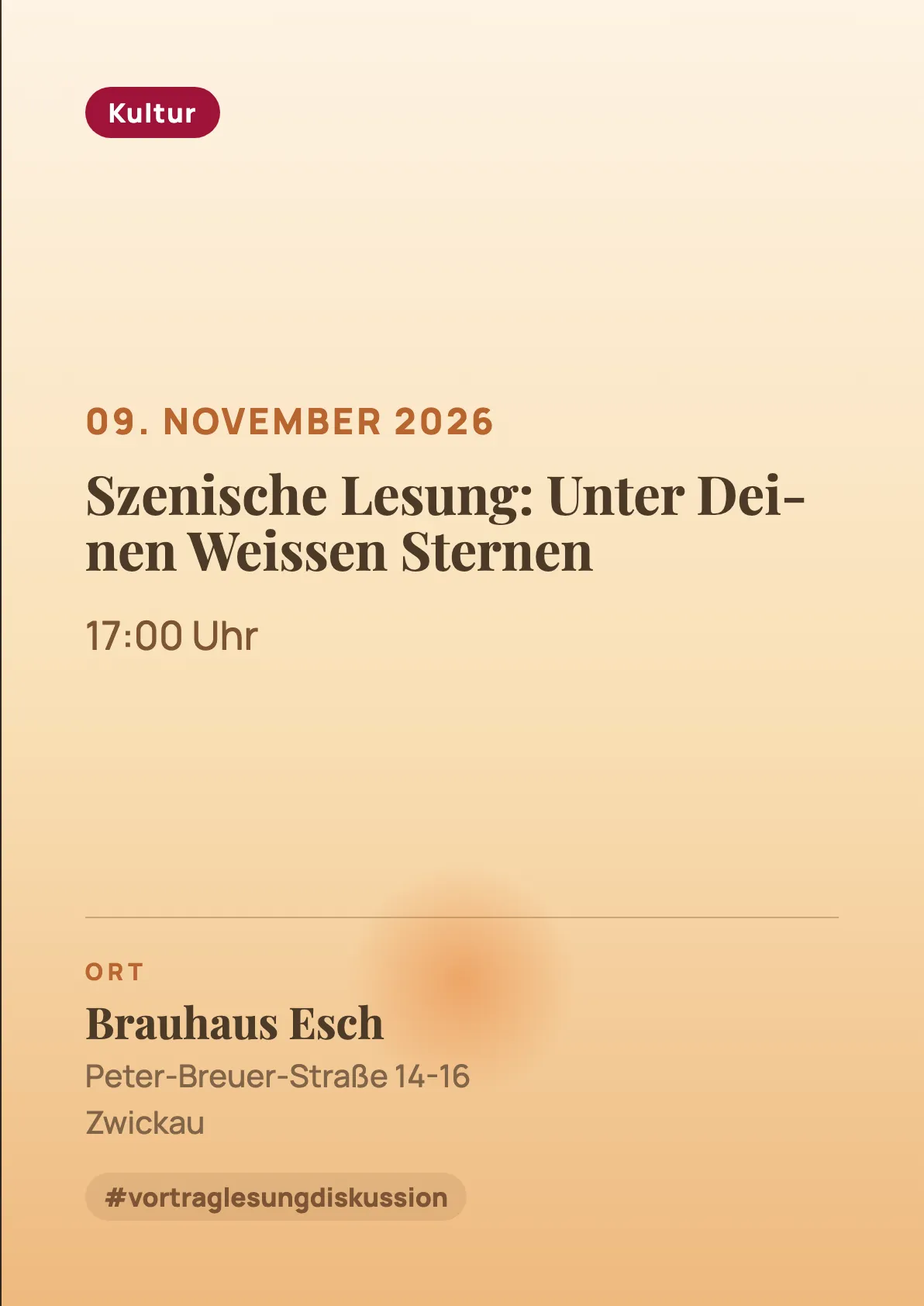 Veranstaltungsflyer