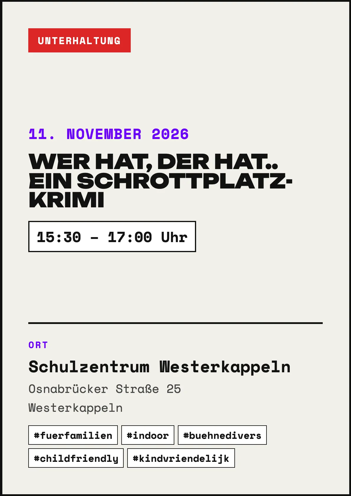 Veranstaltungsflyer