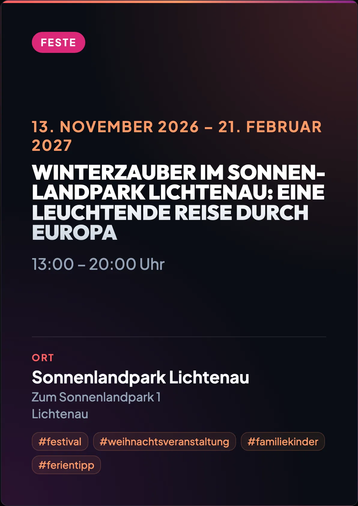 Veranstaltungsflyer