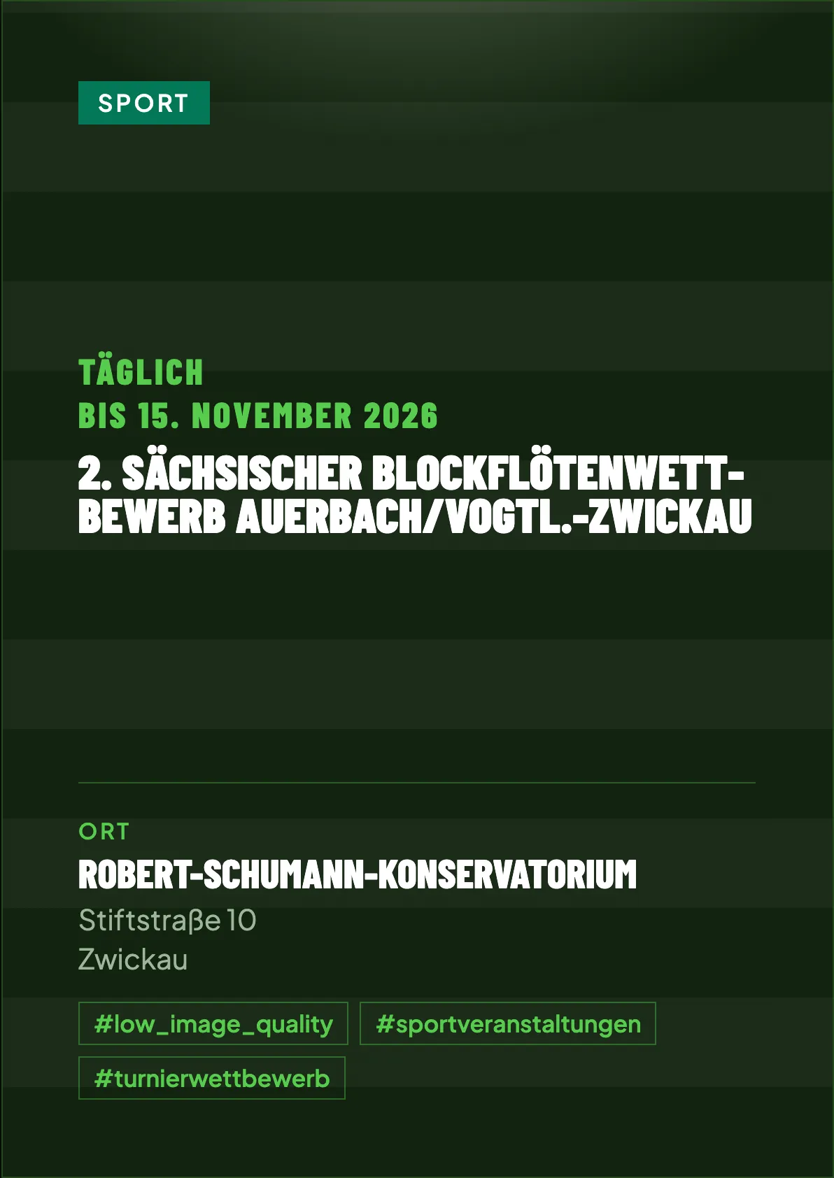 Veranstaltungsflyer