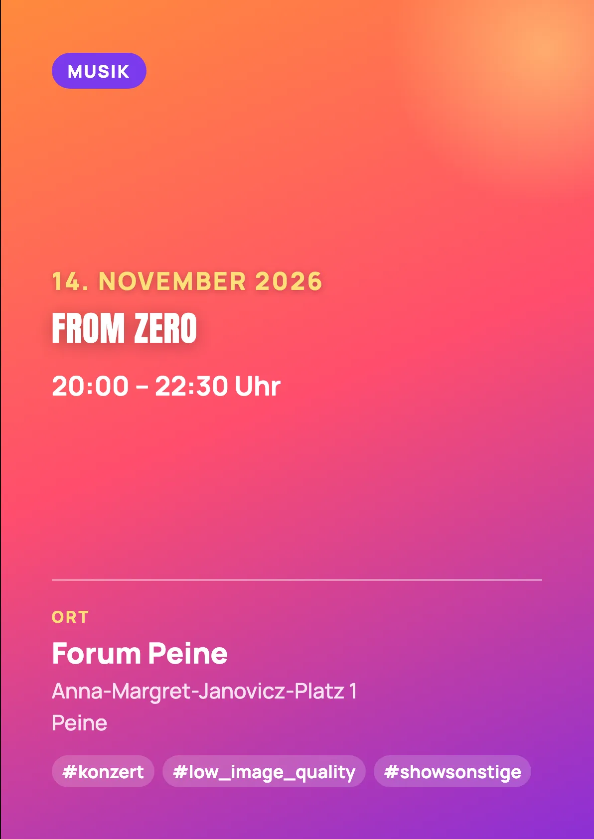 Veranstaltungsflyer