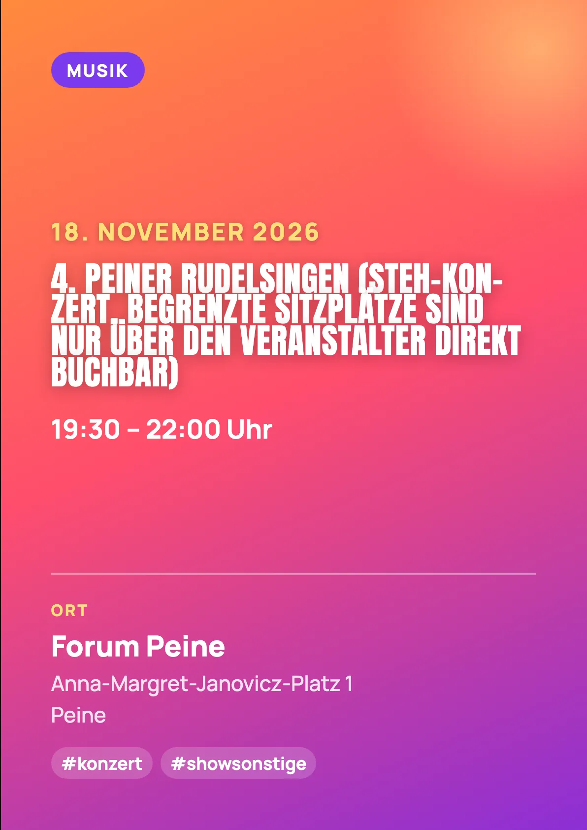 Veranstaltungsflyer