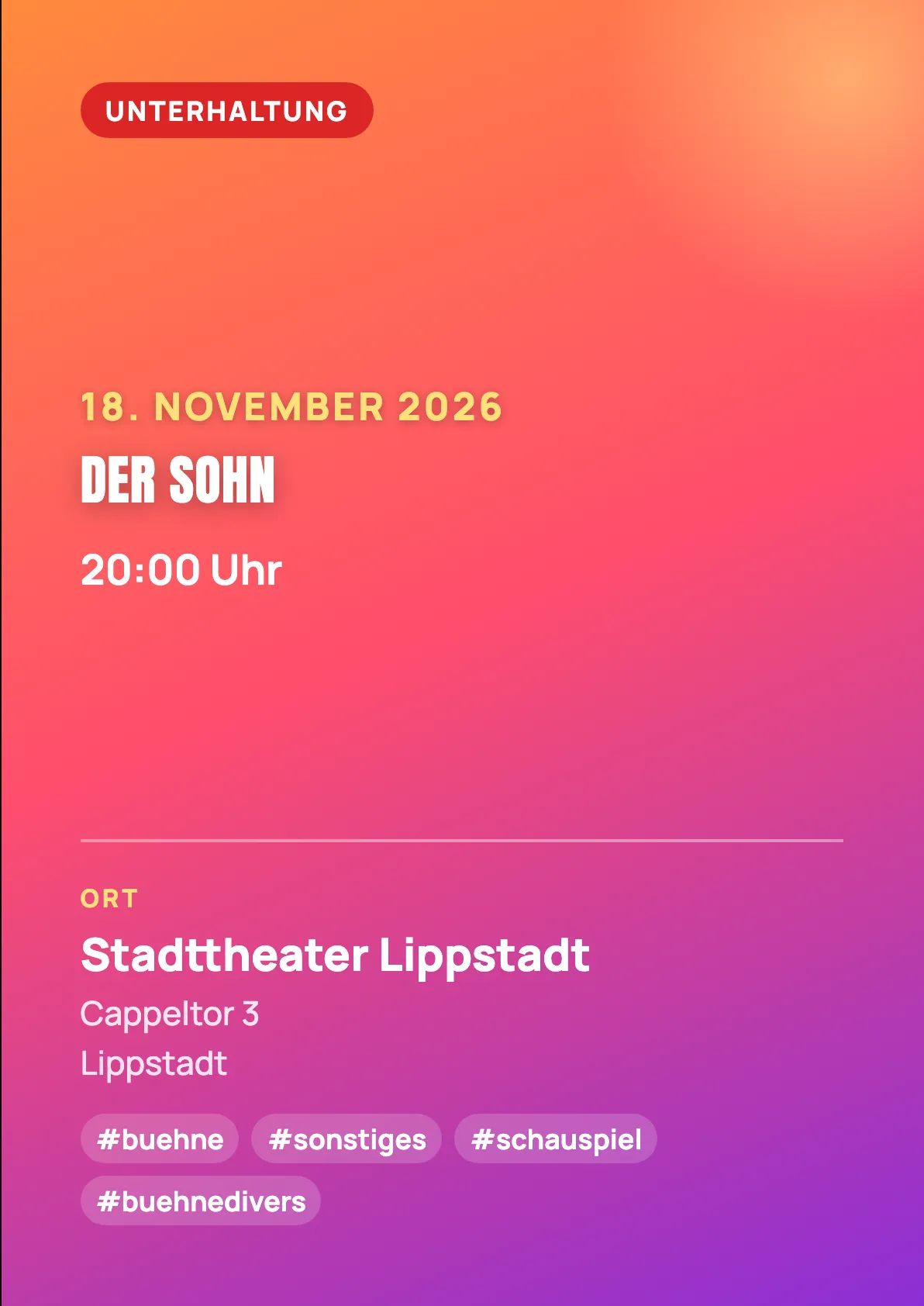 Veranstaltungsflyer