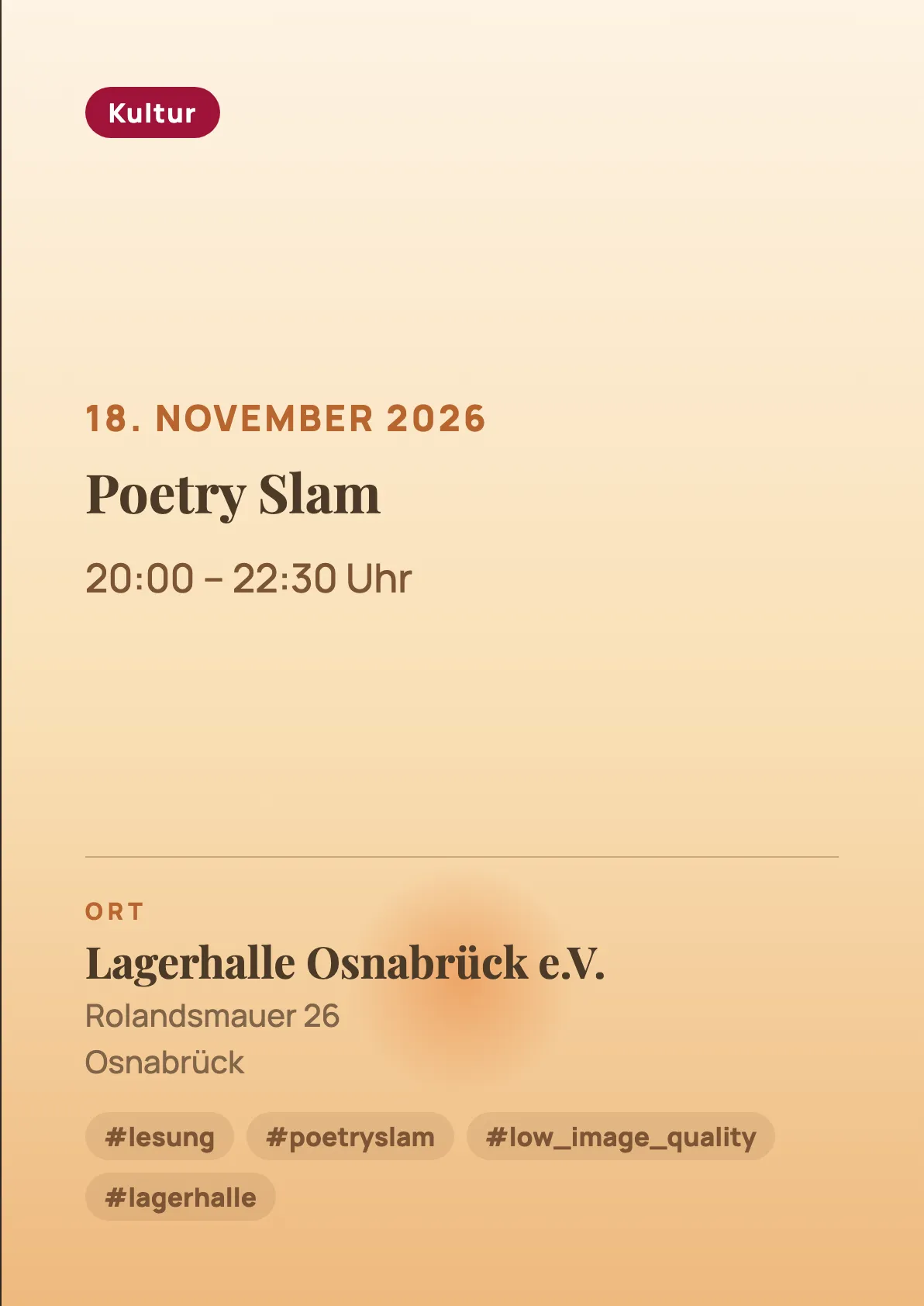 Veranstaltungsflyer