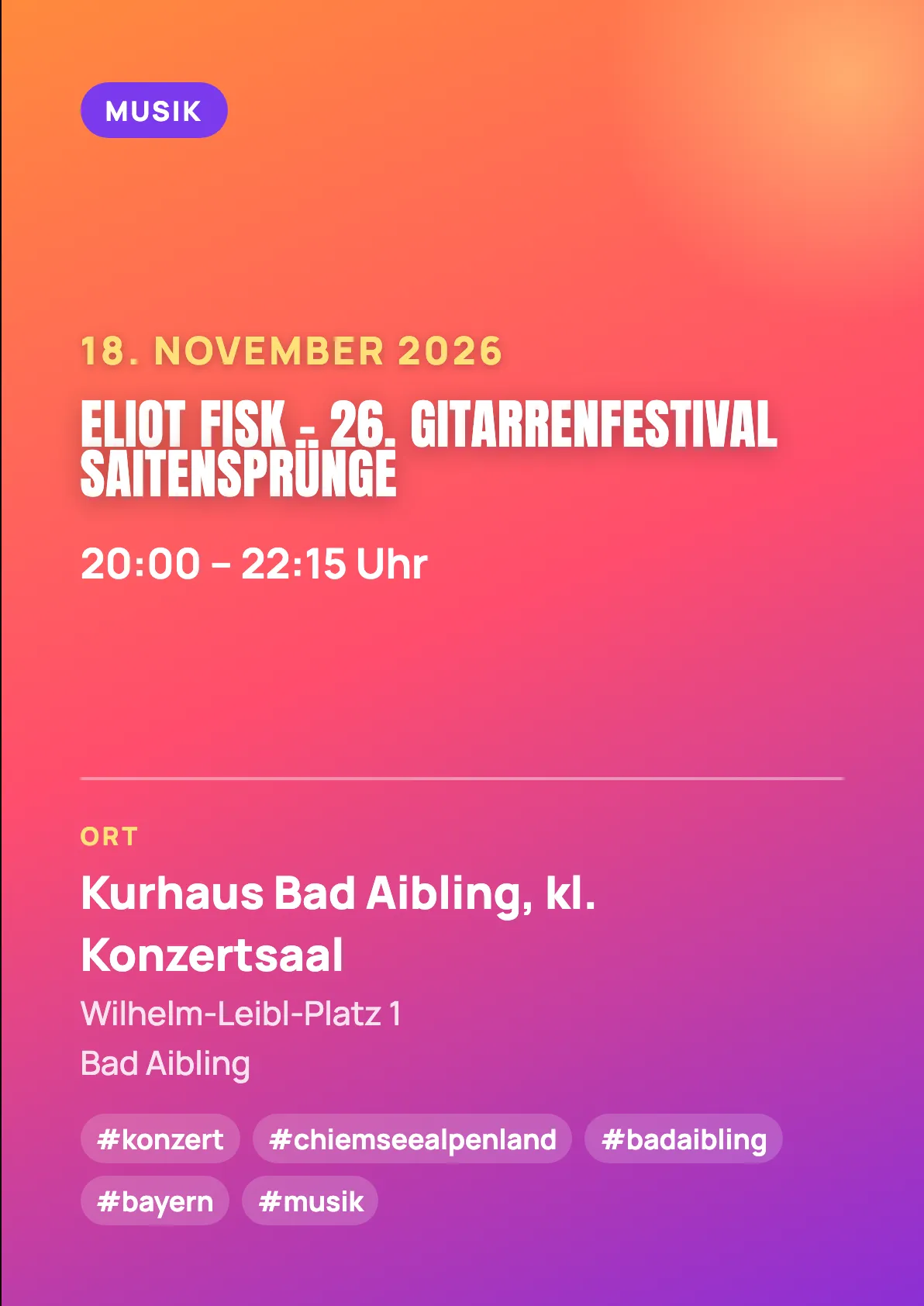 Veranstaltungsflyer