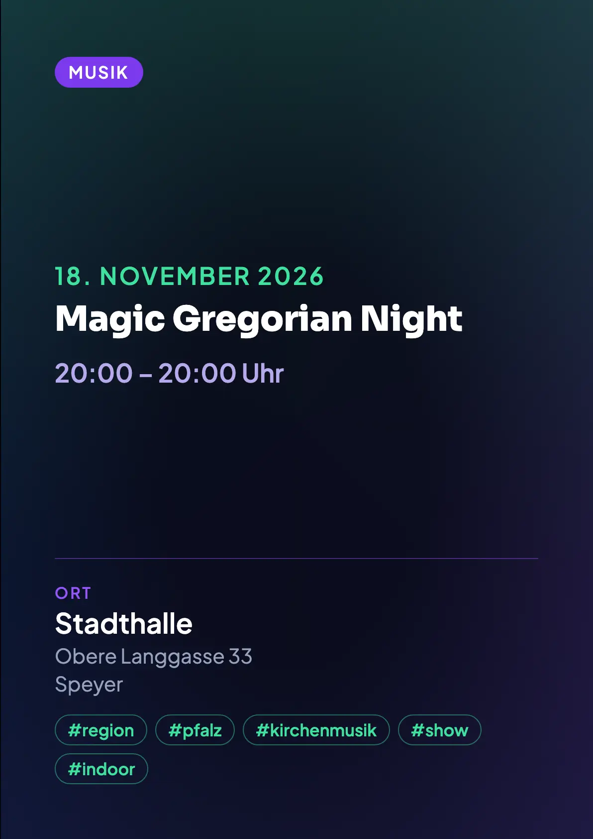 Veranstaltungsflyer