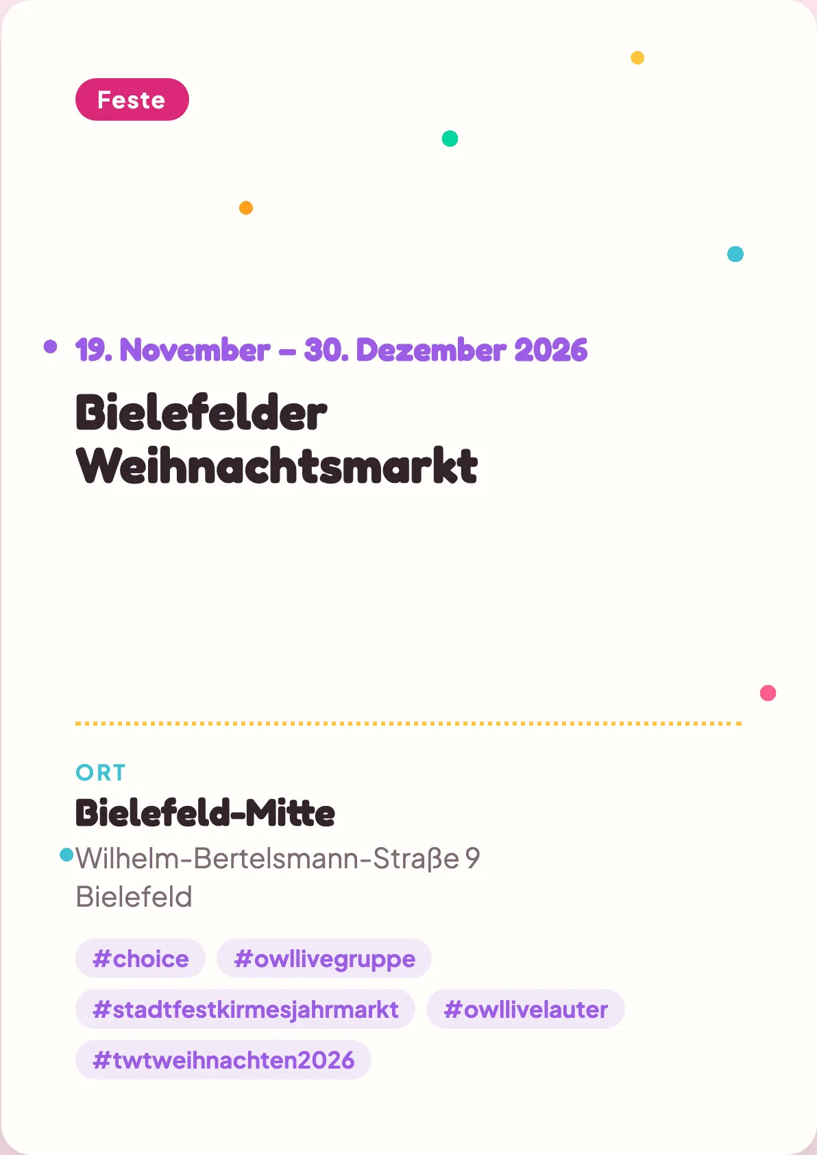 Veranstaltungsflyer