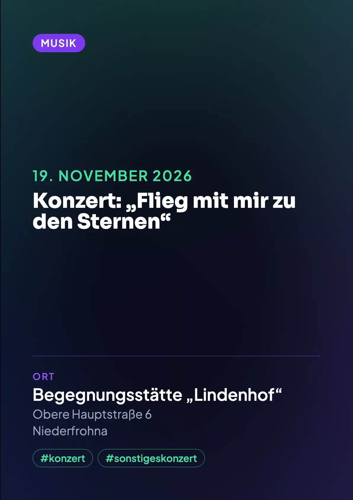 Veranstaltungsflyer