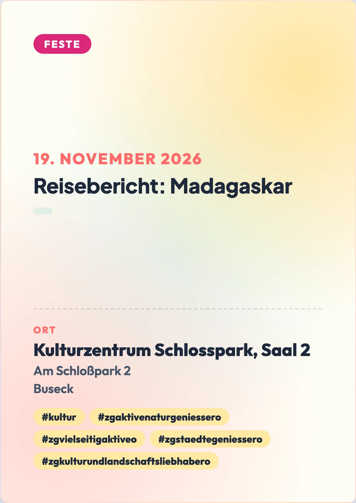 Veranstaltungsflyer