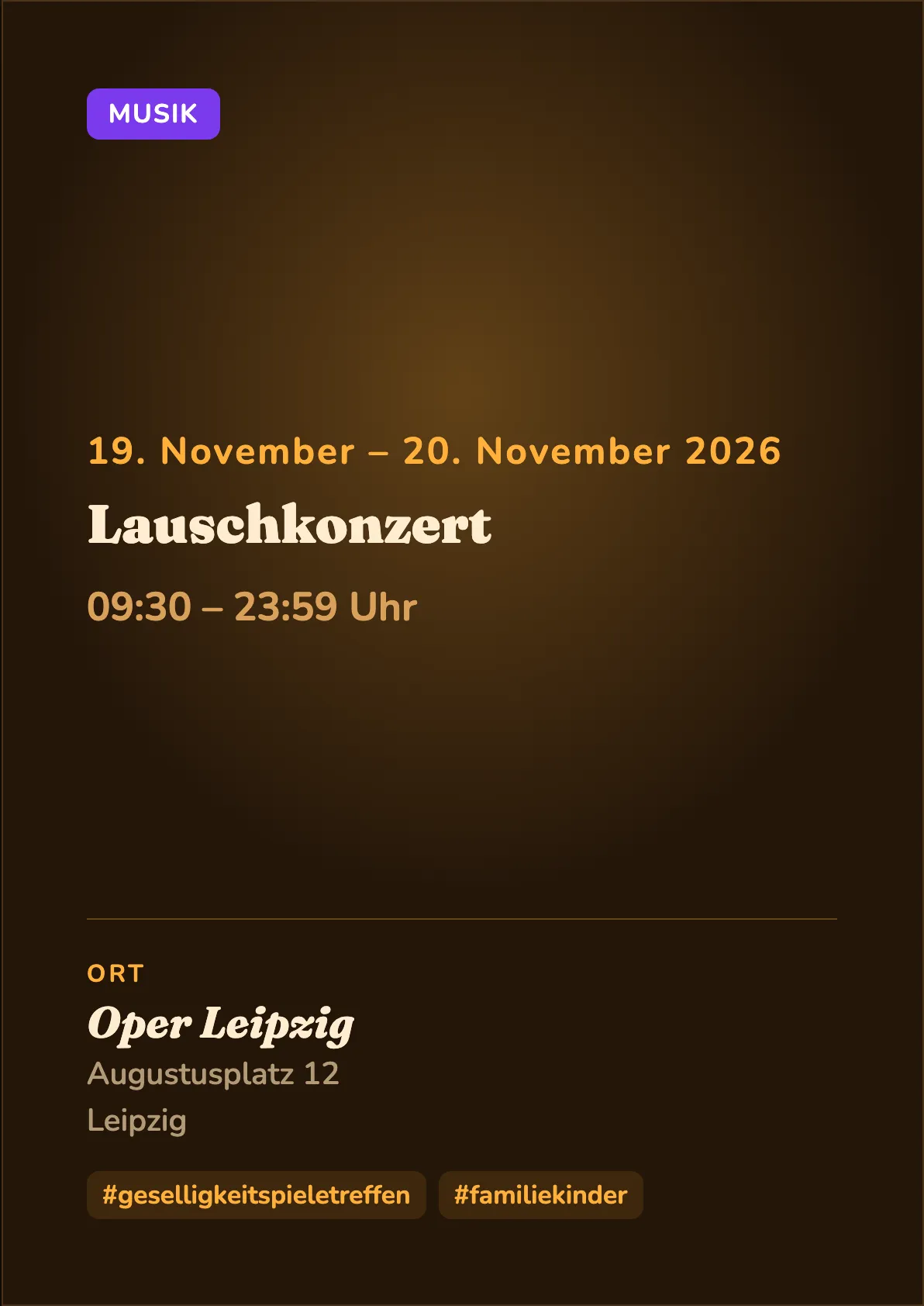 Veranstaltungsflyer