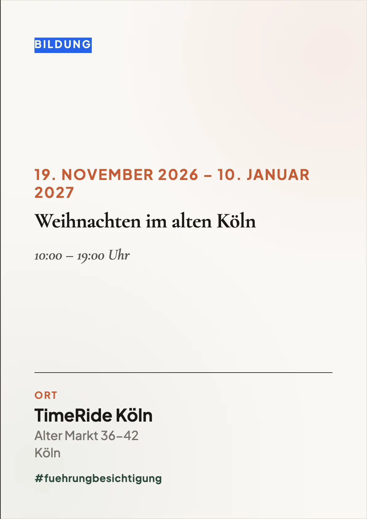 Veranstaltungsflyer
