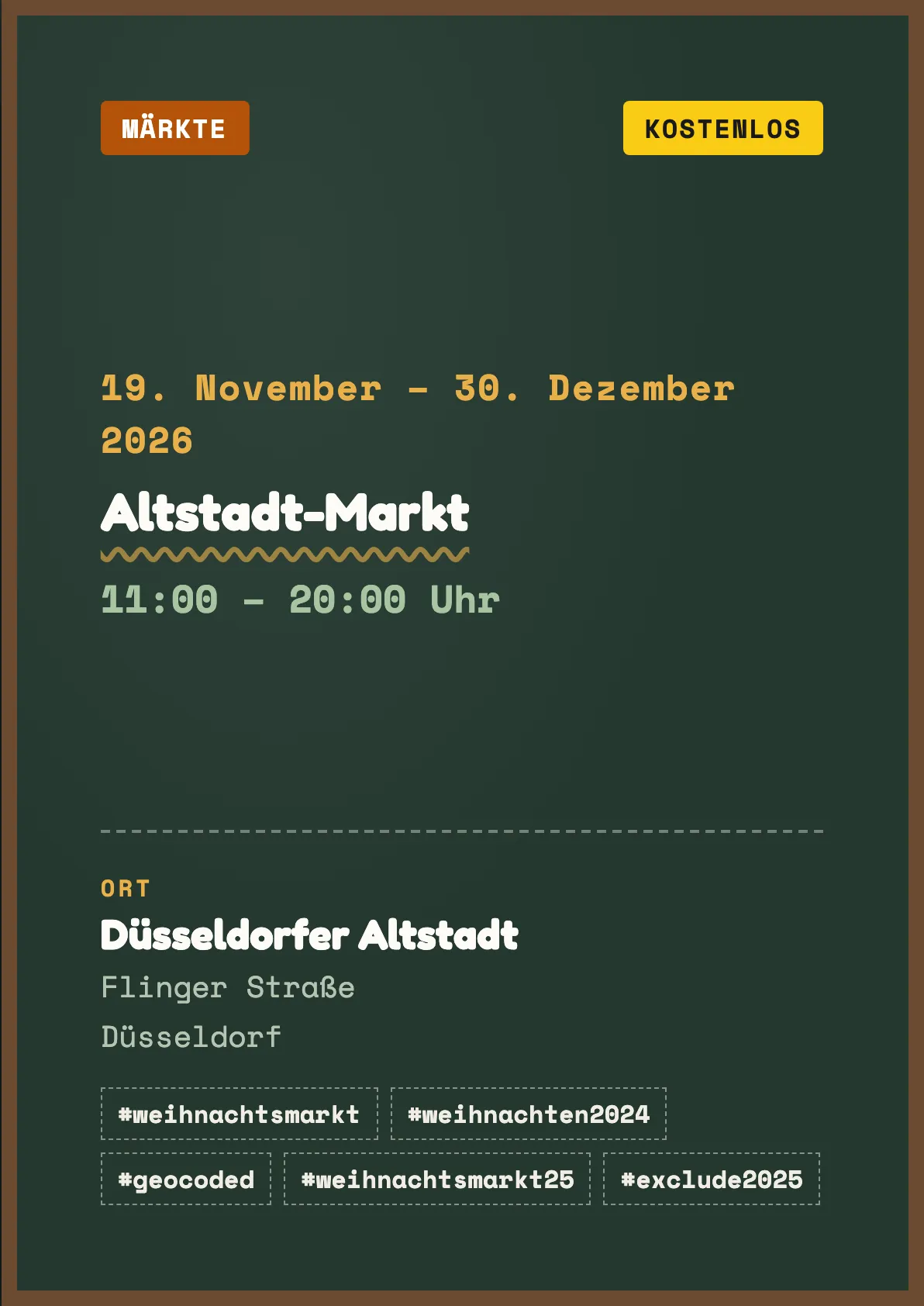 Veranstaltungsflyer