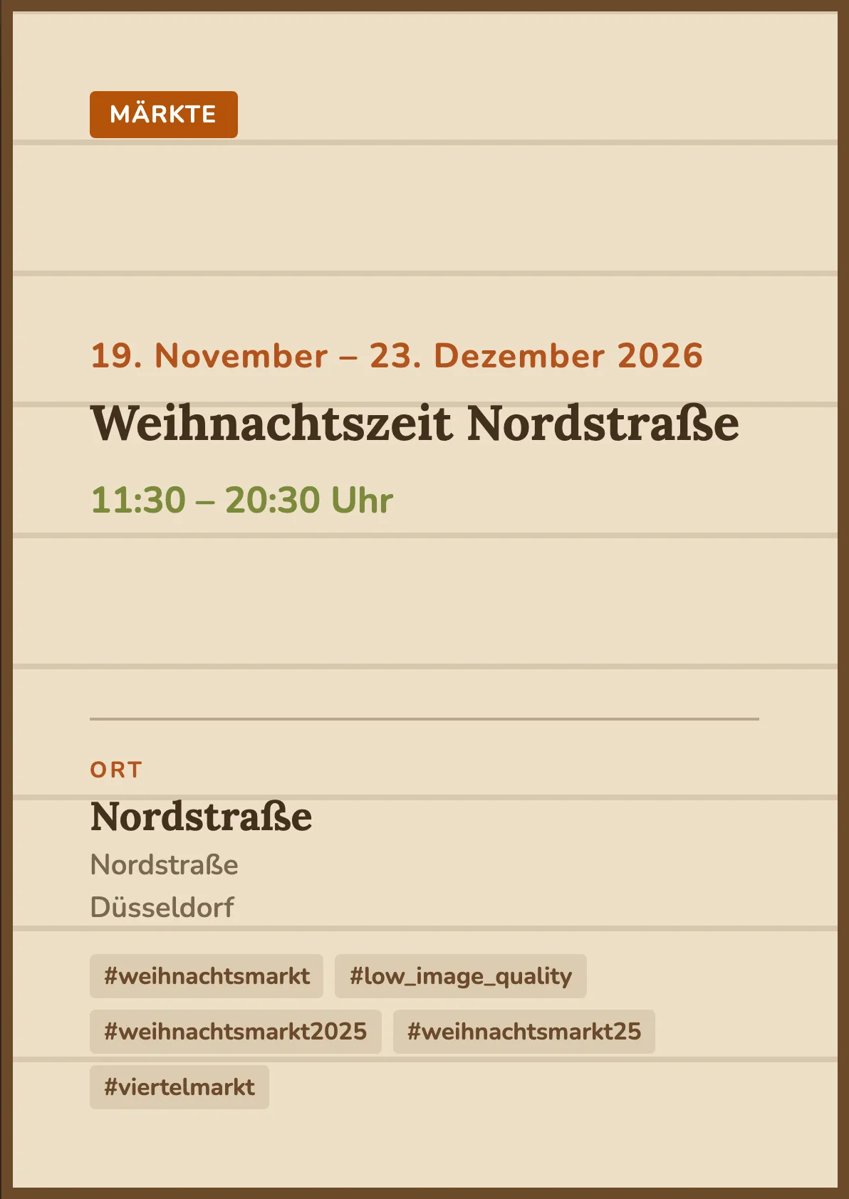 Veranstaltungsflyer