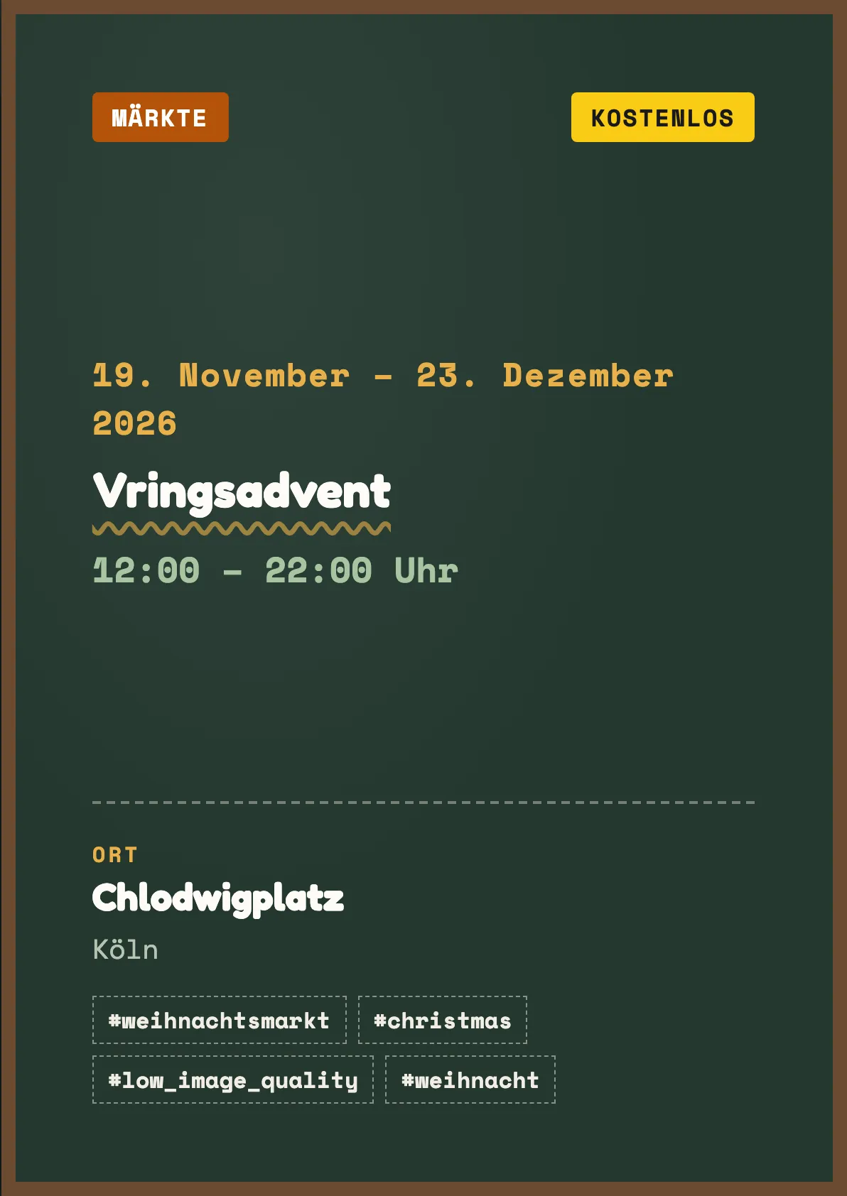 Veranstaltungsflyer