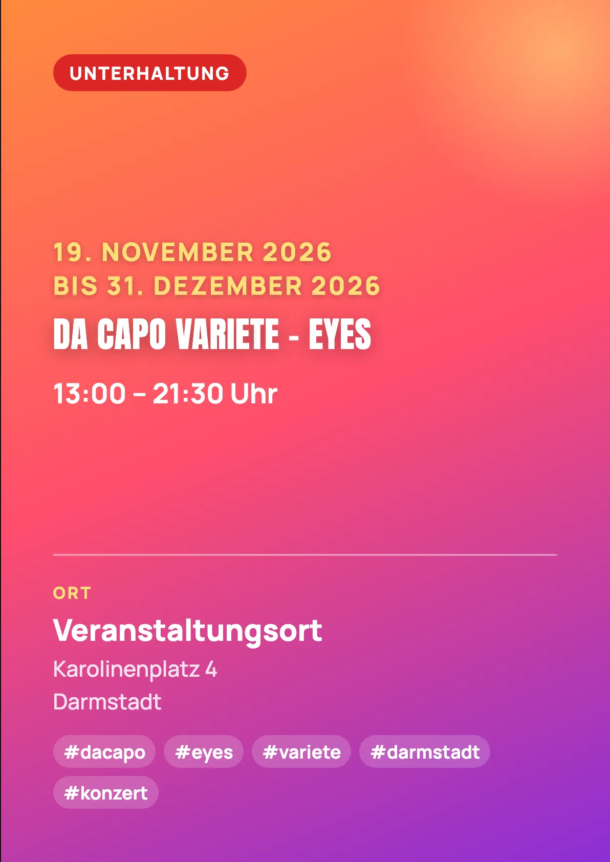 Veranstaltungsflyer