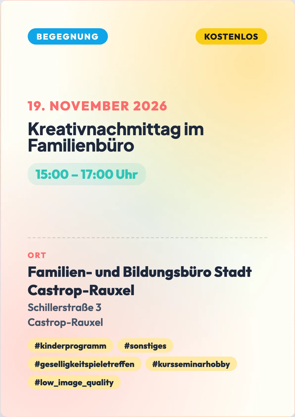 Veranstaltungsflyer