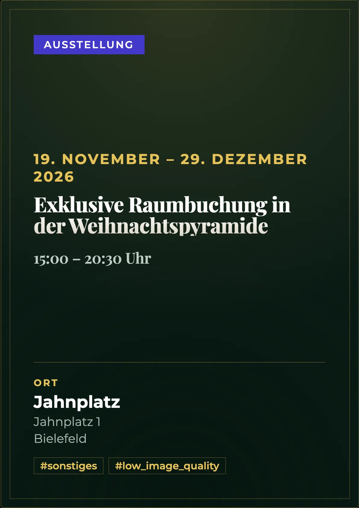 Veranstaltungsflyer