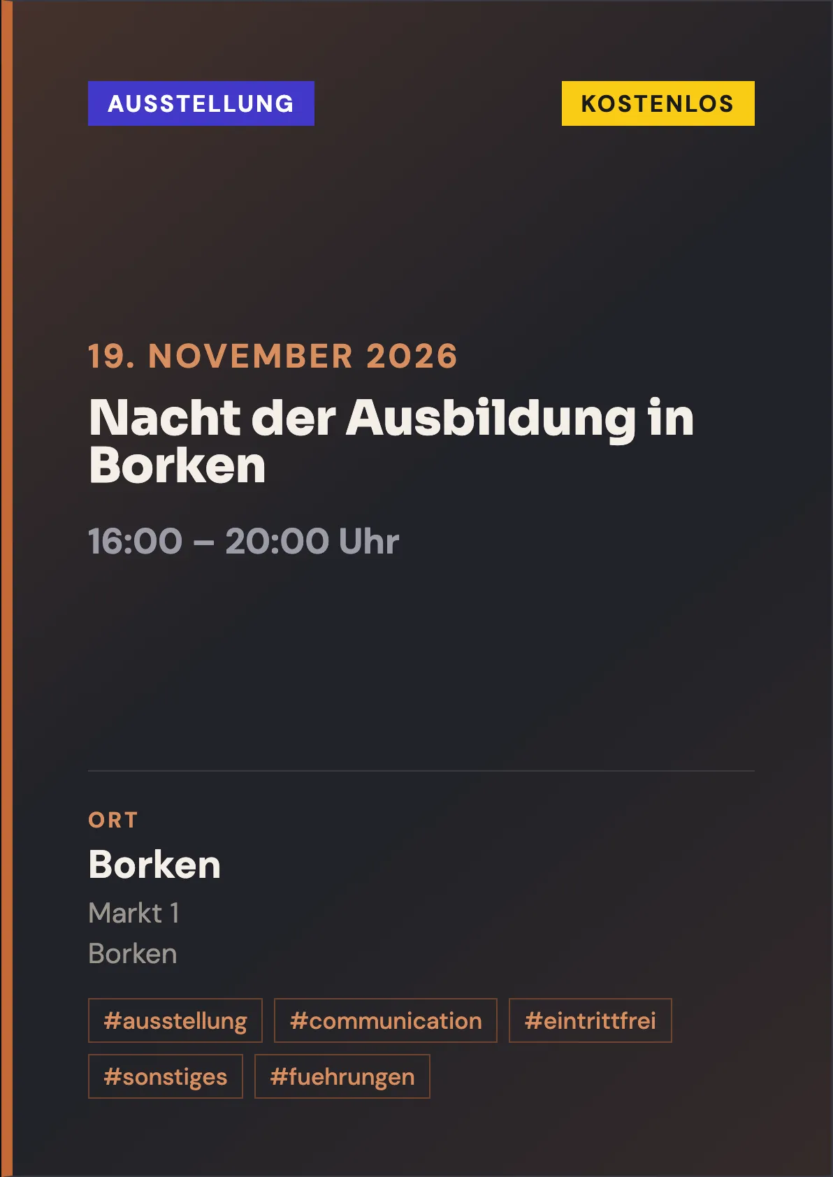 Veranstaltungsflyer