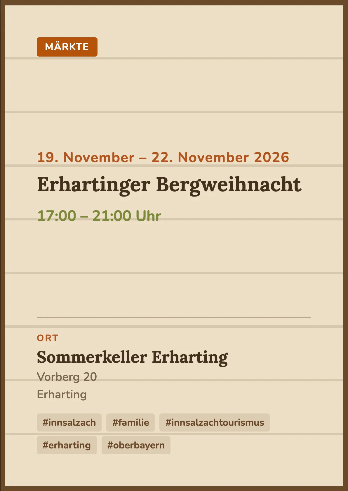 Veranstaltungsflyer