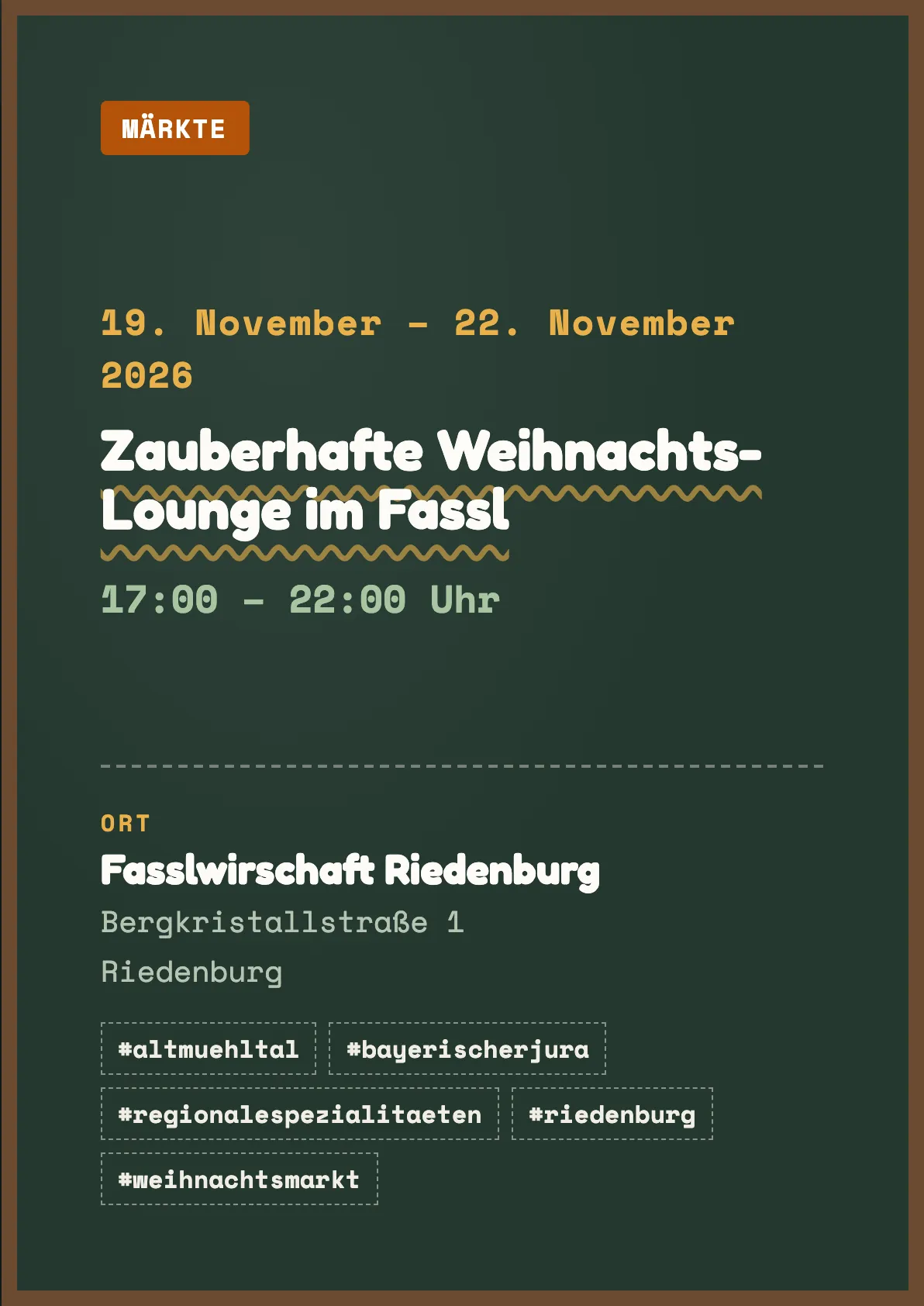Veranstaltungsflyer