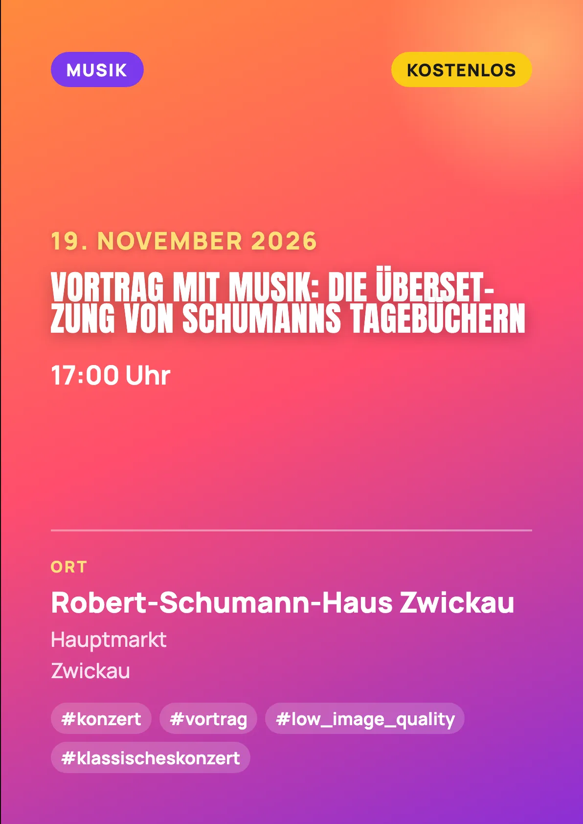 Veranstaltungsflyer