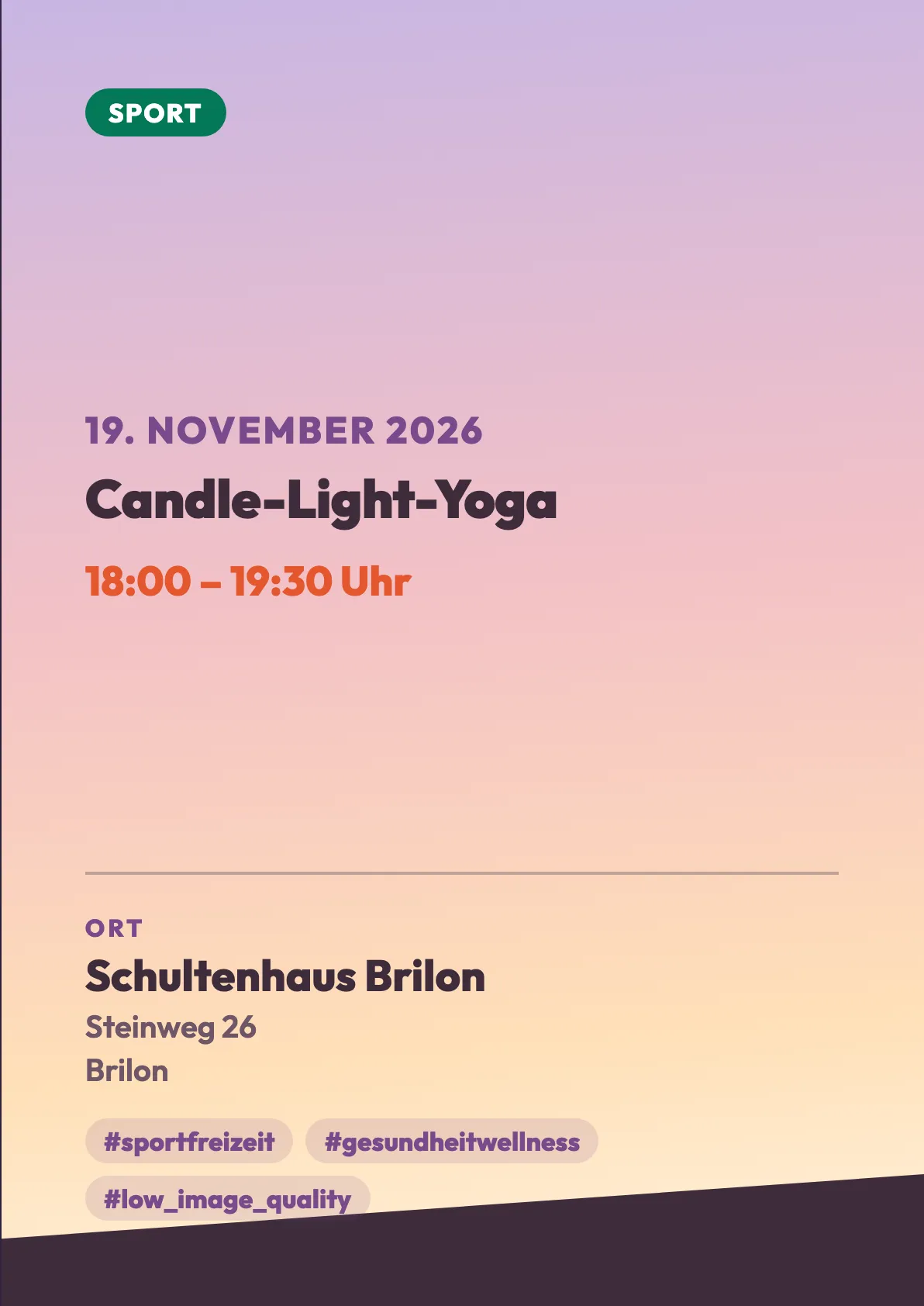 Veranstaltungsflyer