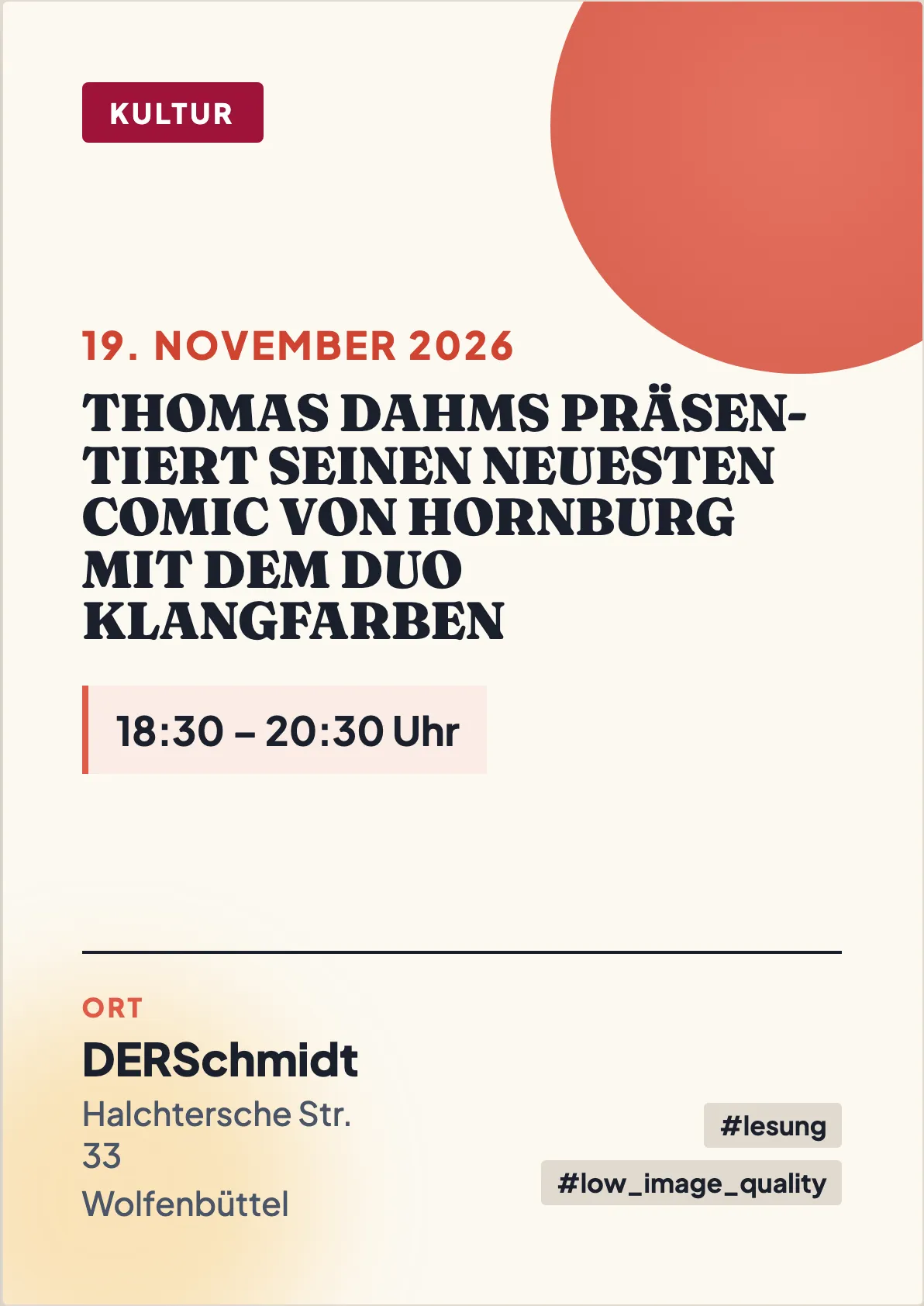 Veranstaltungsflyer