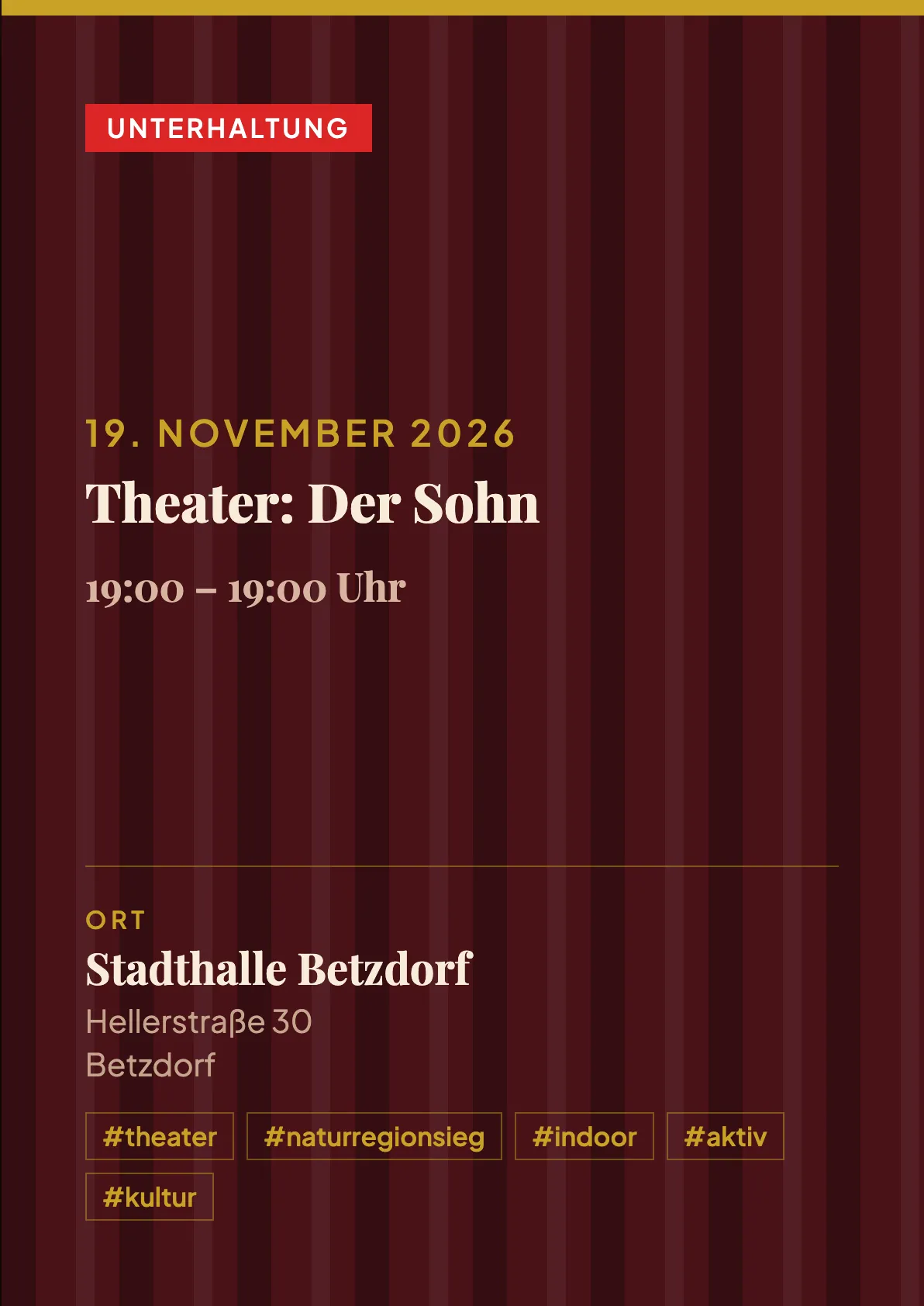 Veranstaltungsflyer