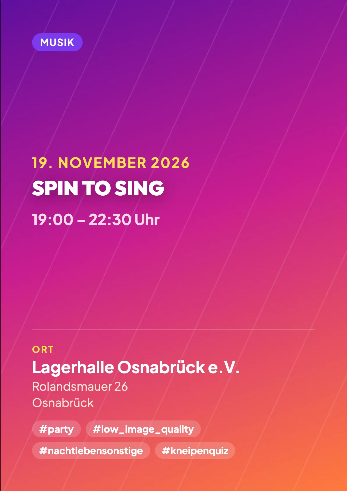 Veranstaltungsflyer