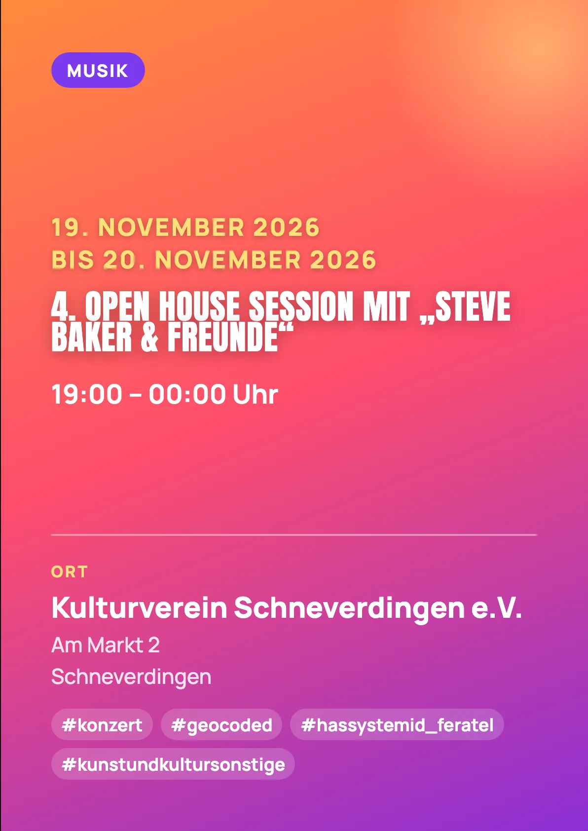 Veranstaltungsflyer