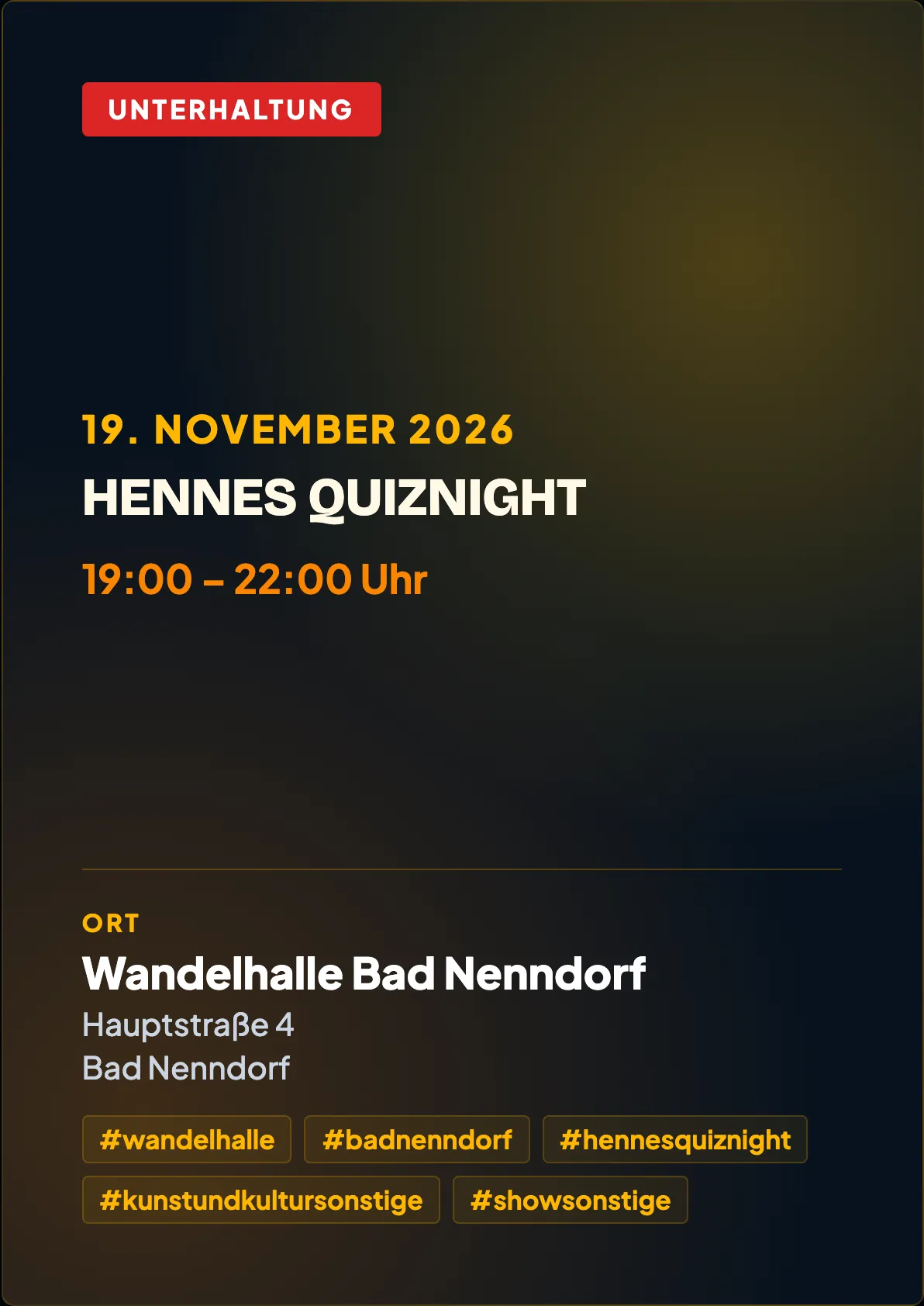 Veranstaltungsflyer