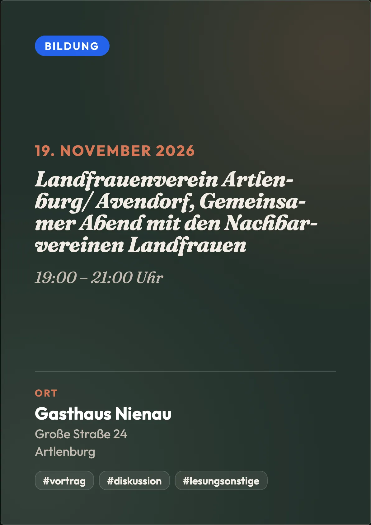 Veranstaltungsflyer