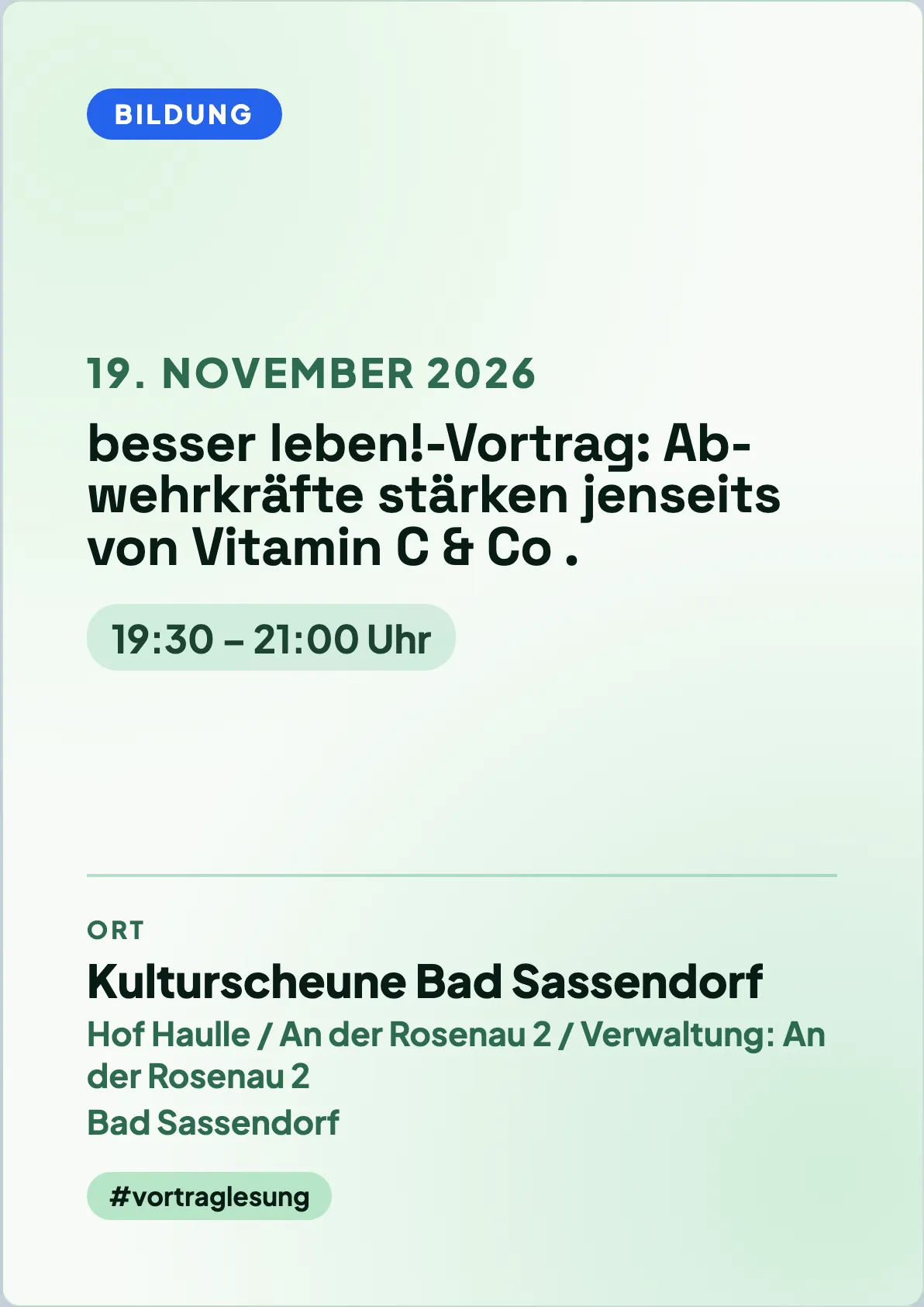Veranstaltungsflyer