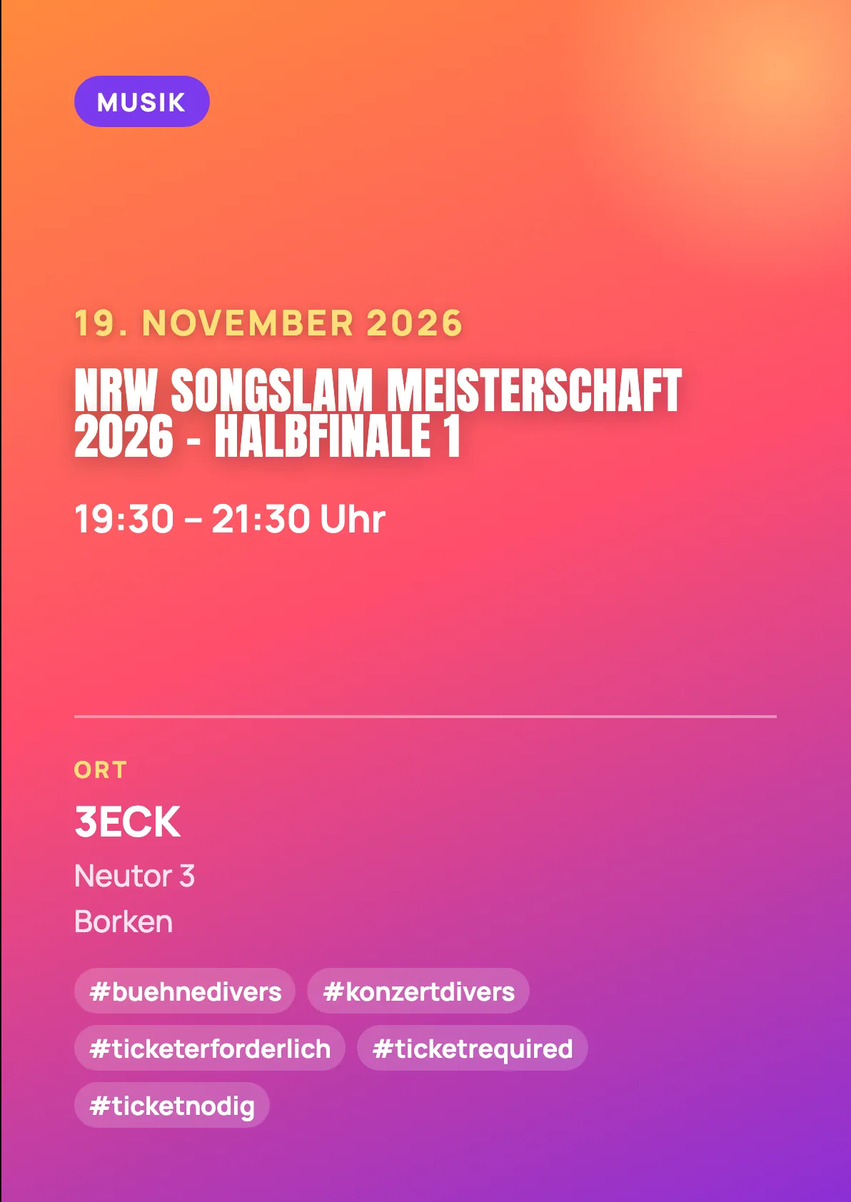 Veranstaltungsflyer