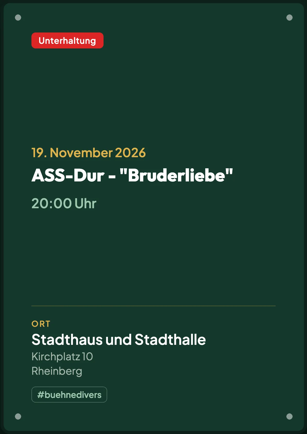 Veranstaltungsflyer