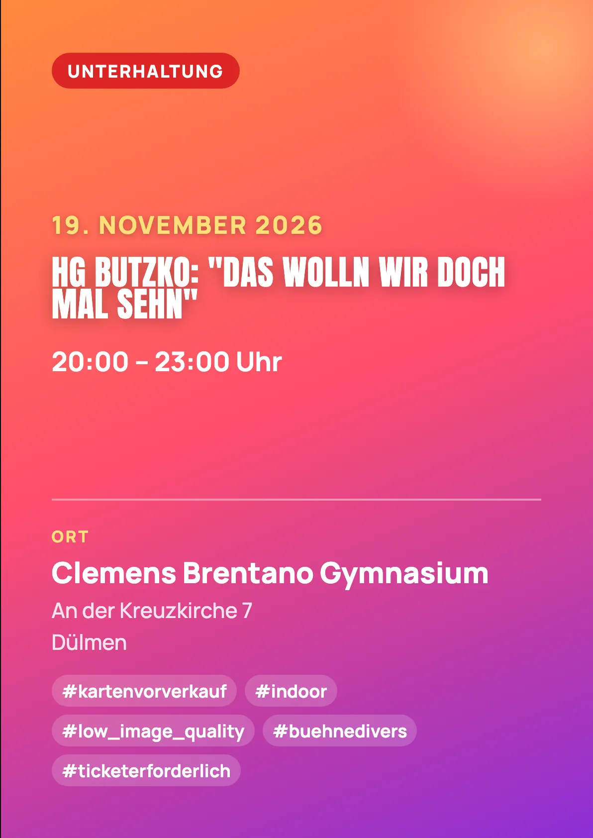 Veranstaltungsflyer