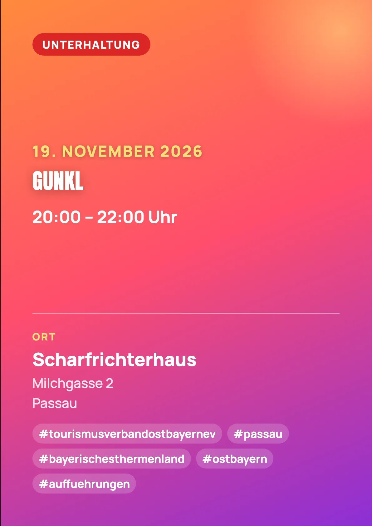 Veranstaltungsflyer