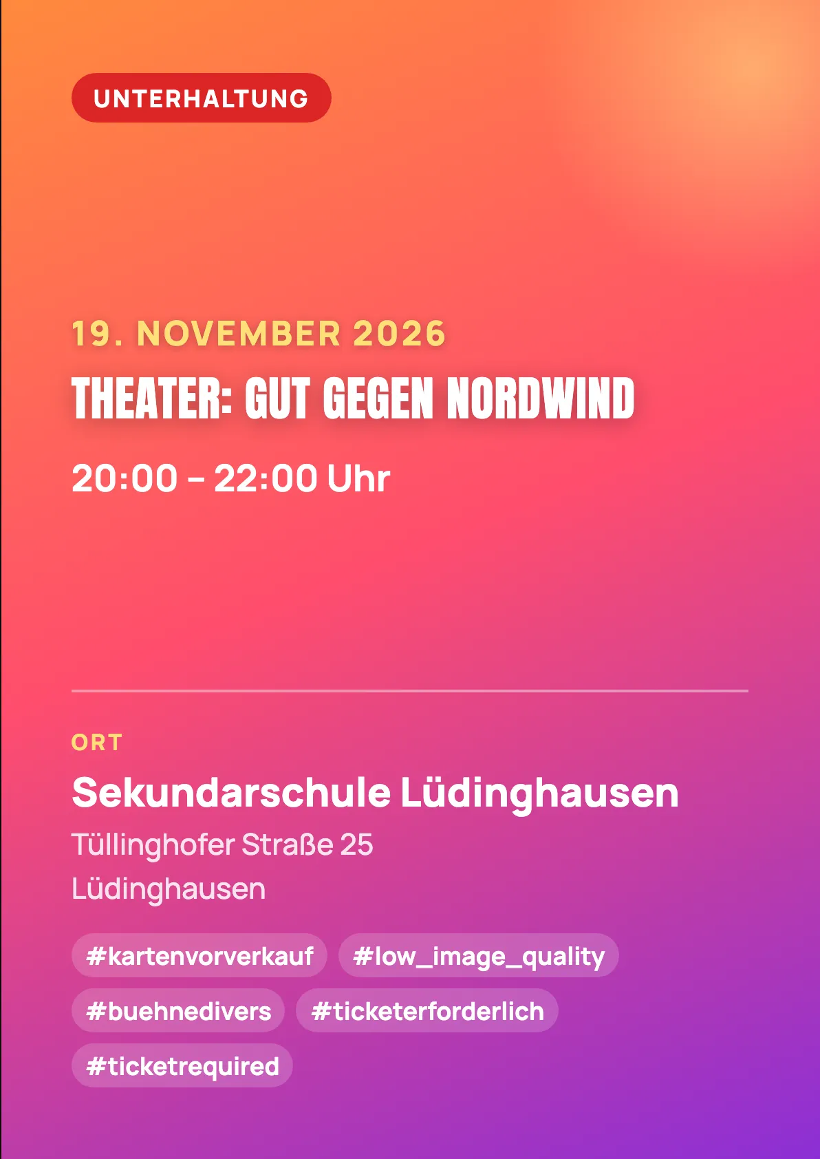 Veranstaltungsflyer