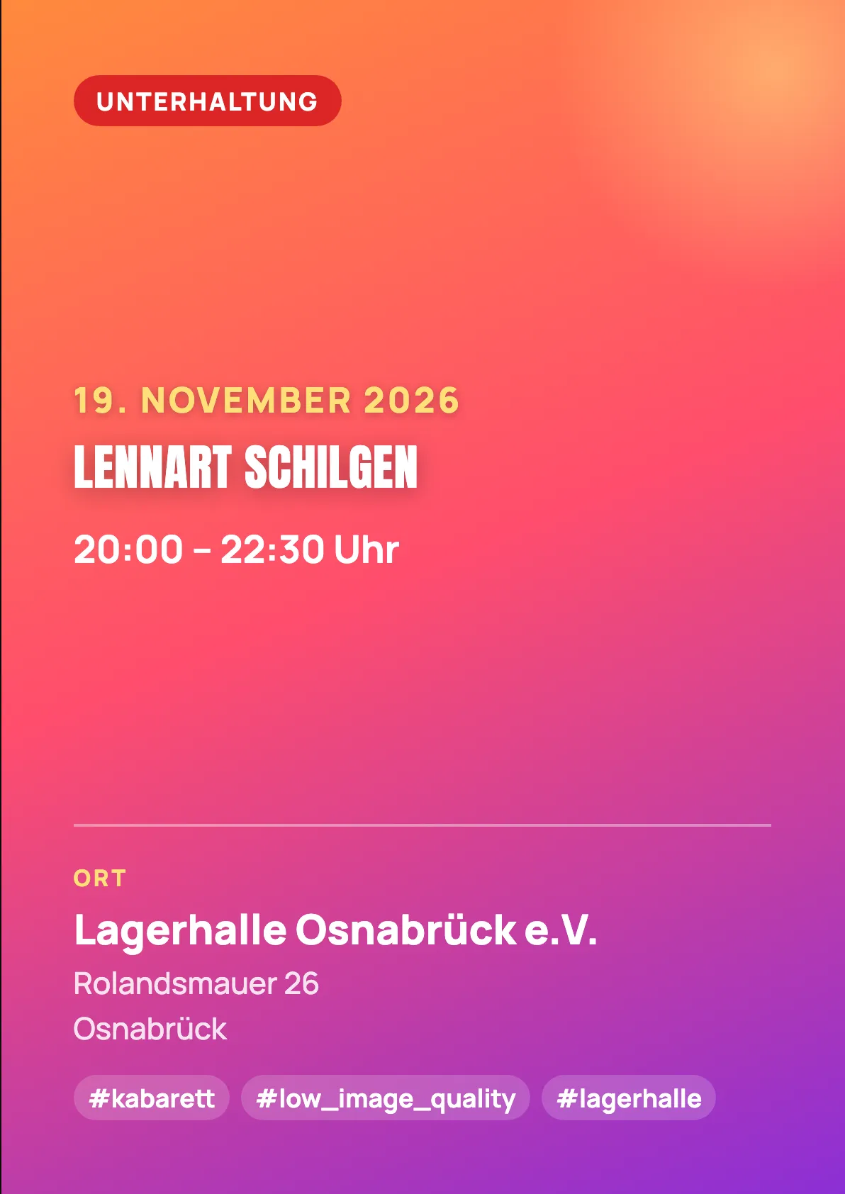 Veranstaltungsflyer