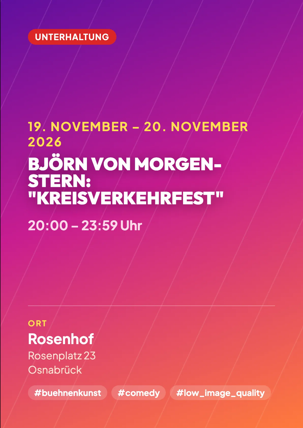 Veranstaltungsflyer