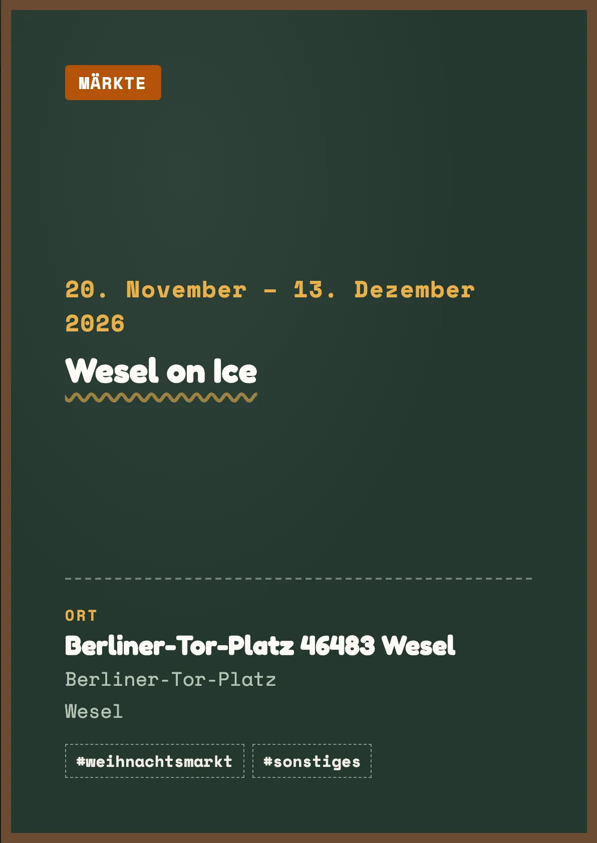 Veranstaltungsflyer