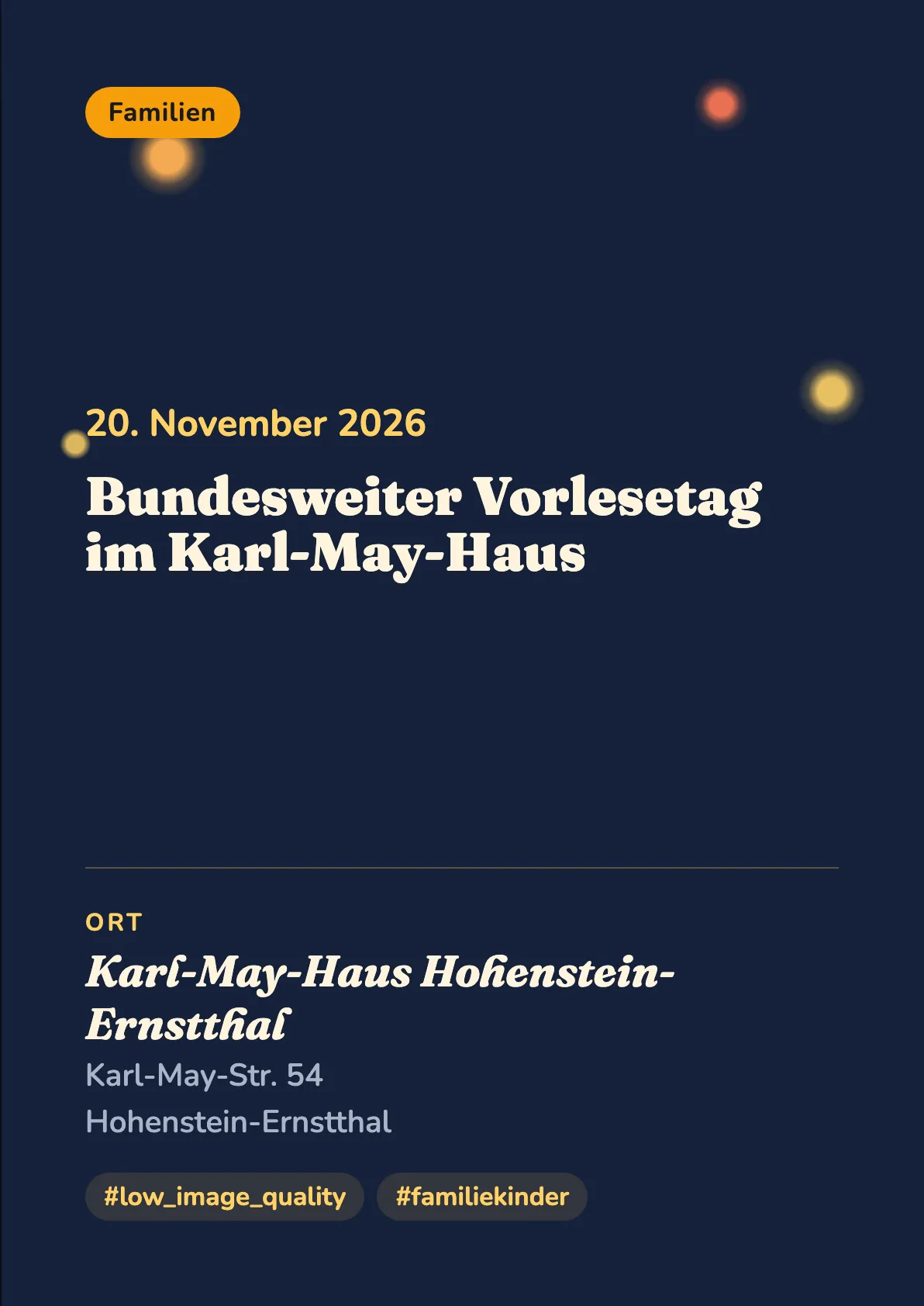 Veranstaltungsflyer