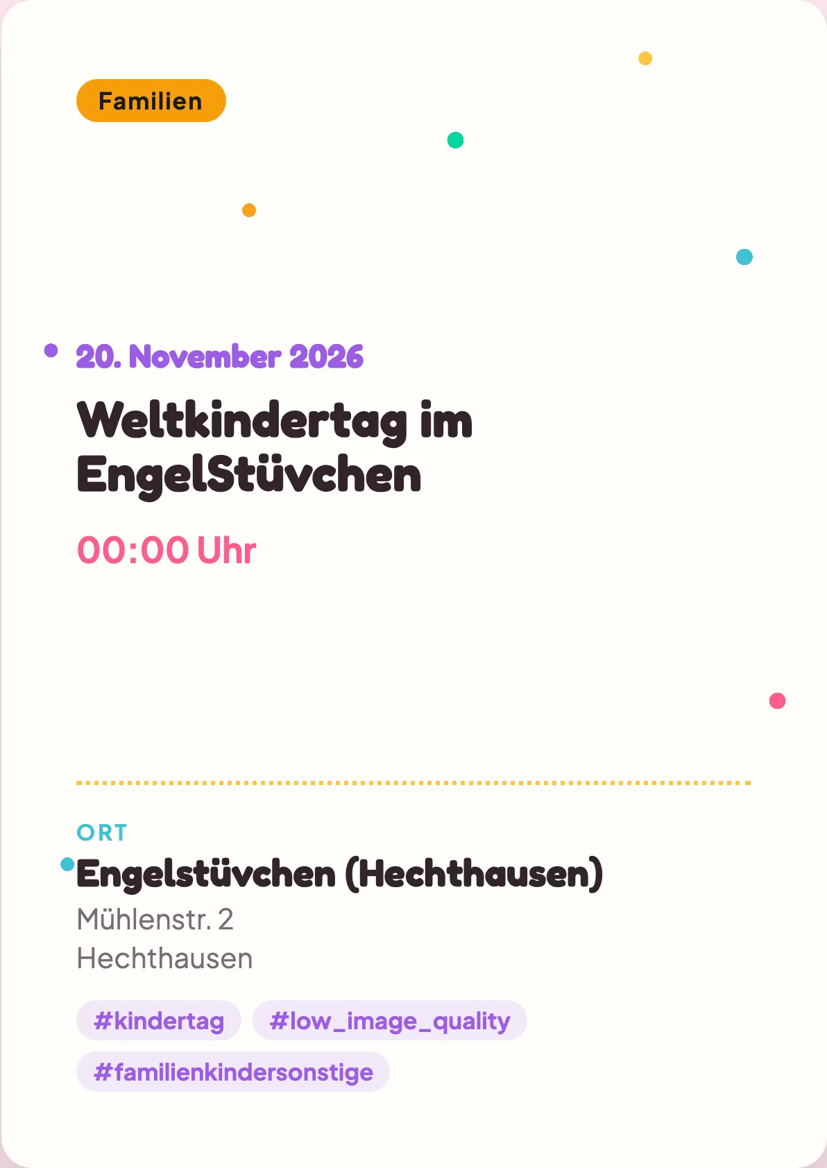 Veranstaltungsflyer