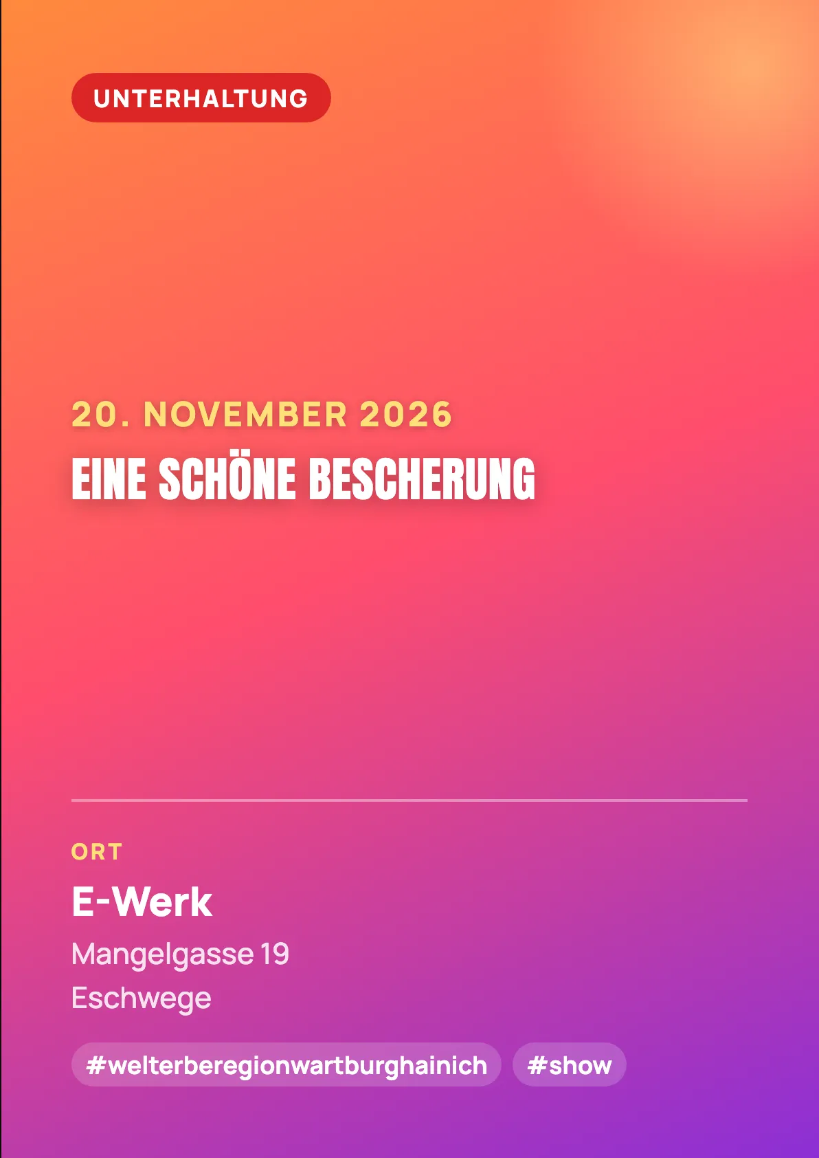 Veranstaltungsflyer